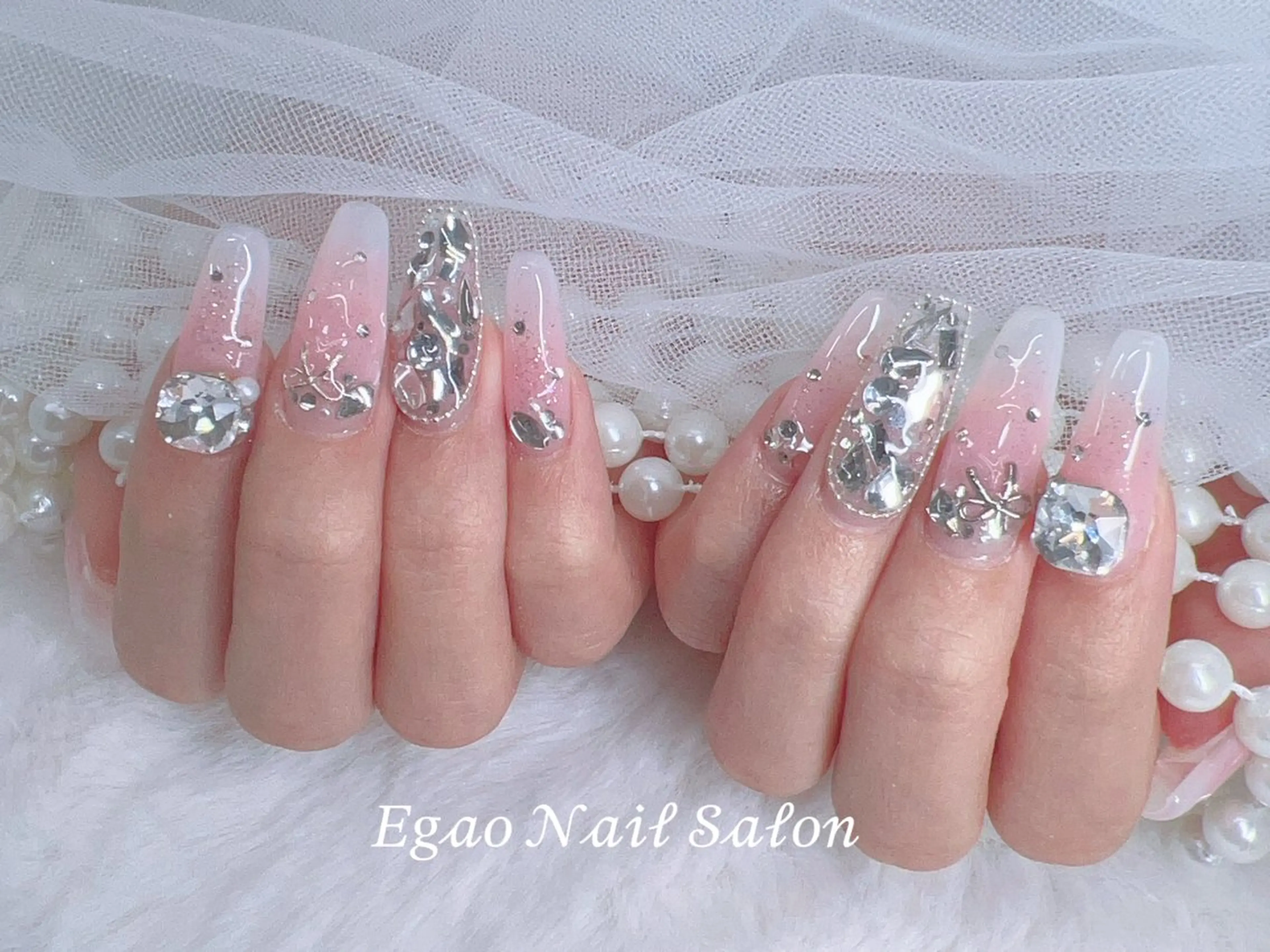 ネイル アートネイル フットネイル フレンチネイル ジェルネイル グラデーション ハンドネイル Egao Nail Salonのネイルデザイン