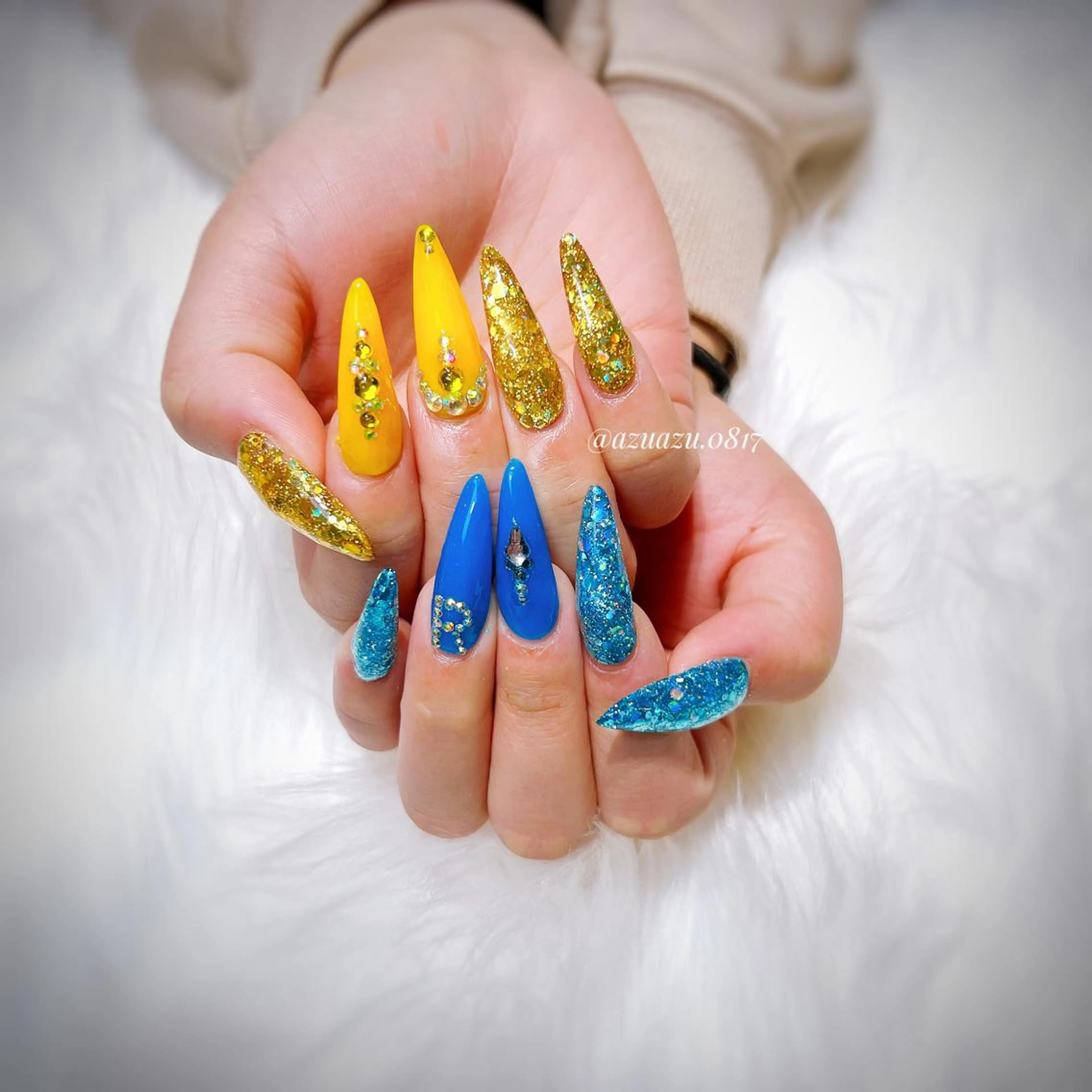 ネイル スカルプネイル ハンドネイル hair&nail ROOTS所属・ﾍｱﾒｲｸ&ﾈｲﾙ ♥️Azuのネイルデザイン