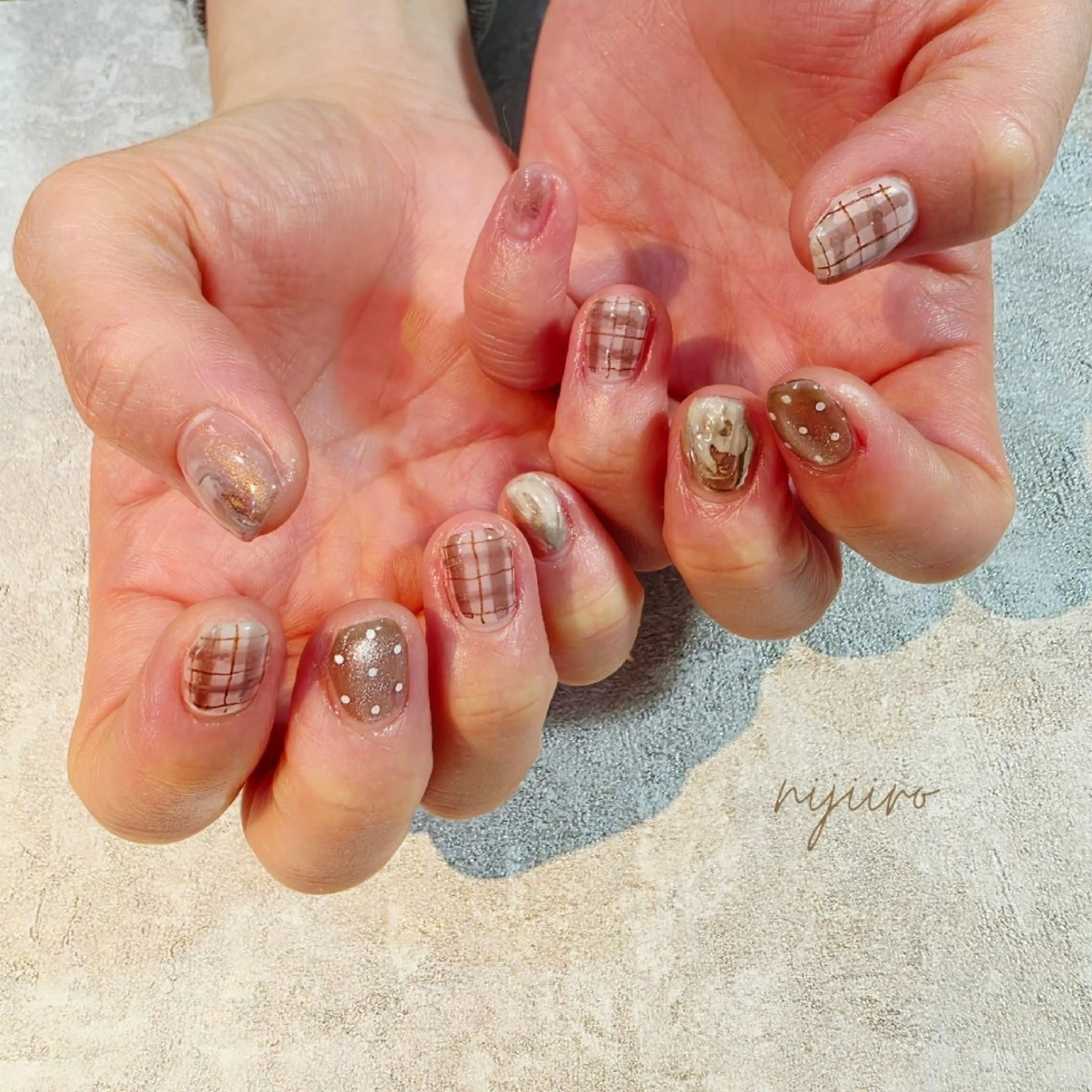 ネイル ハンドネイル nailatelier nijiiro.所属・nijiiro🌈 サトウのネイルデザイン