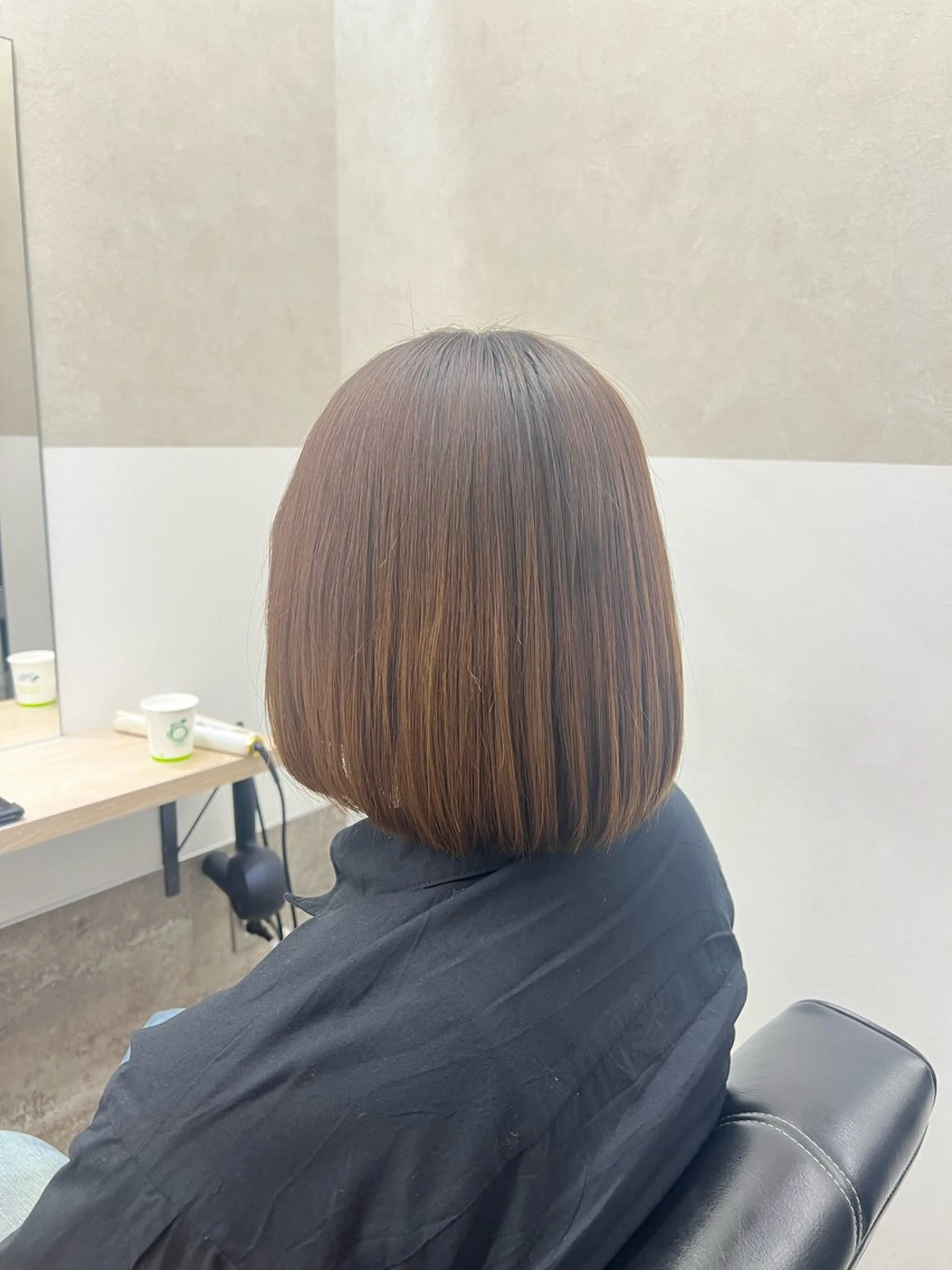 ショート 縮毛矯正 GiseL 博多 ほのかのヘアスタイル