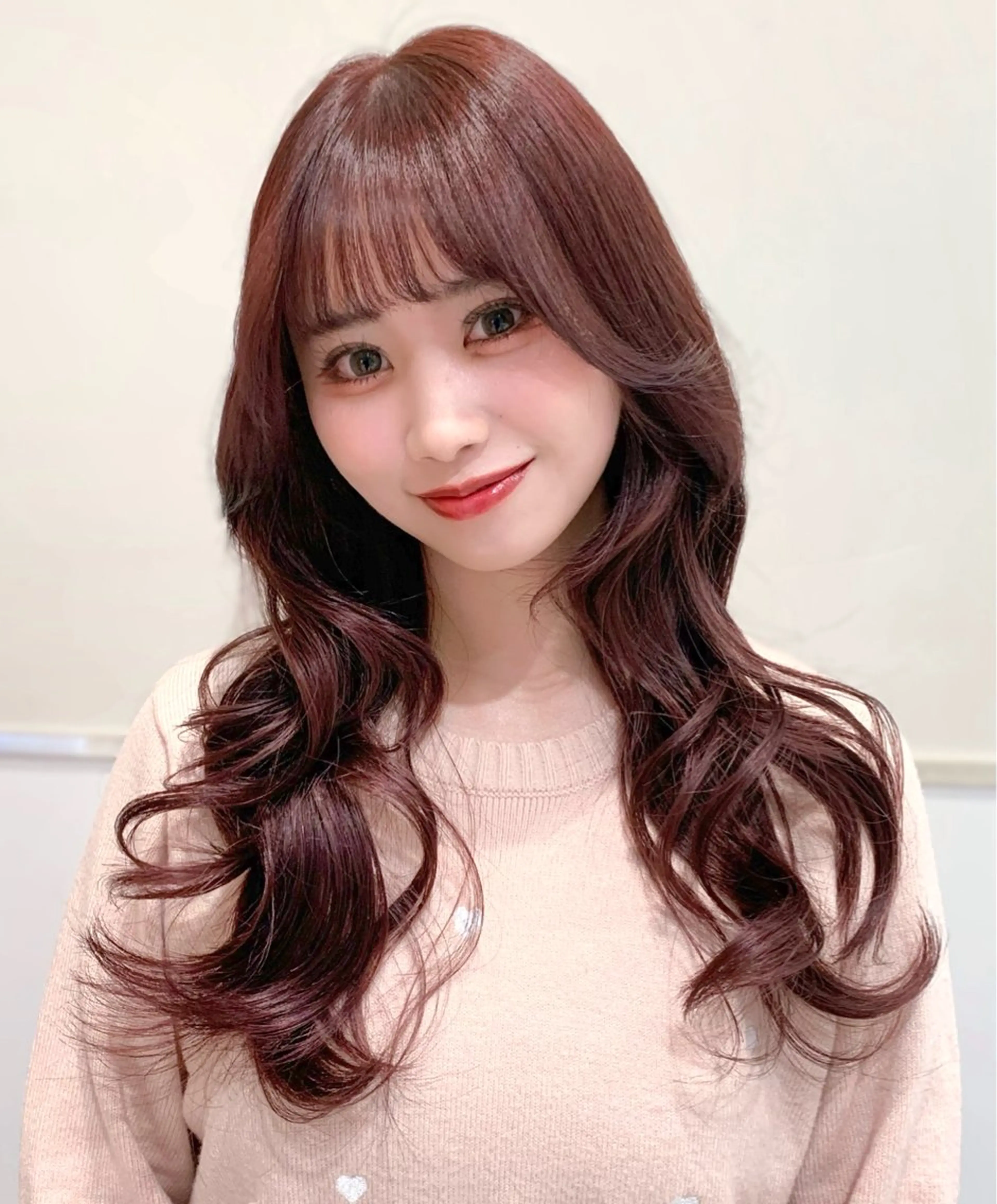 セミロング カラー カット ヘアカラー トリートメント ヘッドスパ ヘアセット 韓国ヘア/レイヤー/ 巻き髪/りょーとのヘアスタイル