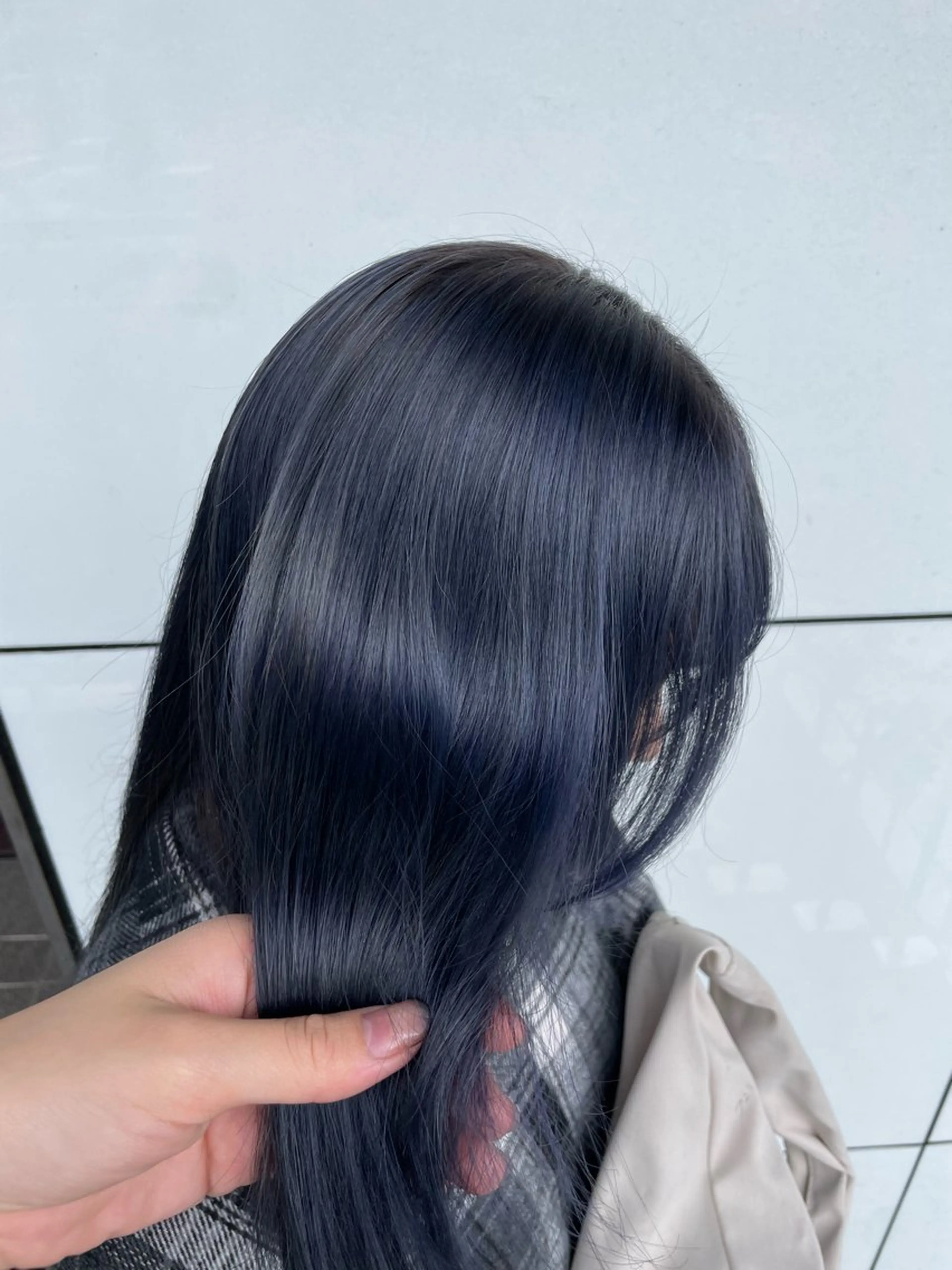 ミディアム 髪質改善 縮毛矯正 トリートメント ヘアカラー トリートメント 鎌倉/アレンジ/暗髪 /髪質改善/ ユキミのヘアスタイル