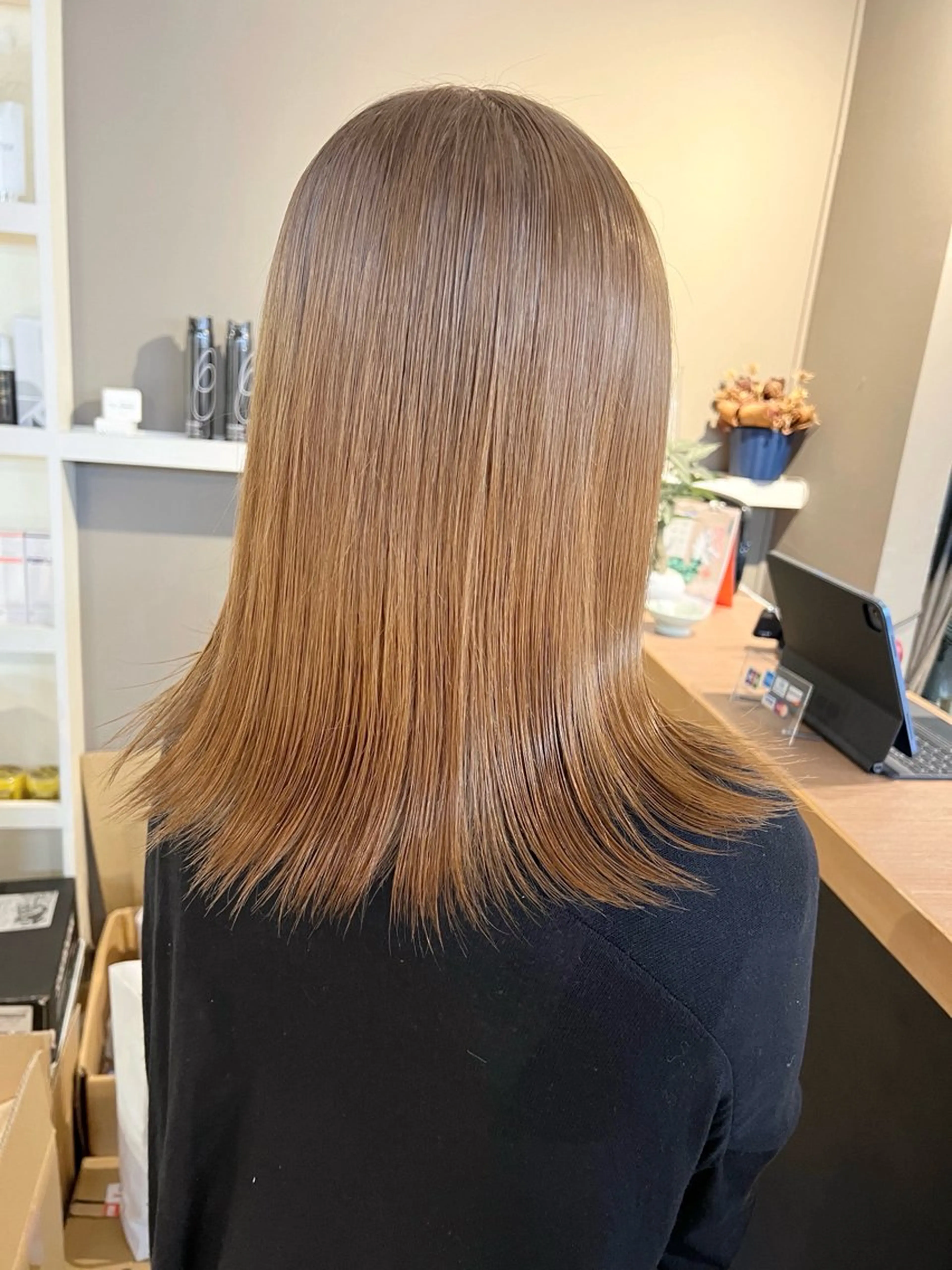 ロング カラー アッシュ ベージュカラー ブラウンカラー daiki 原宿のヘアスタイル