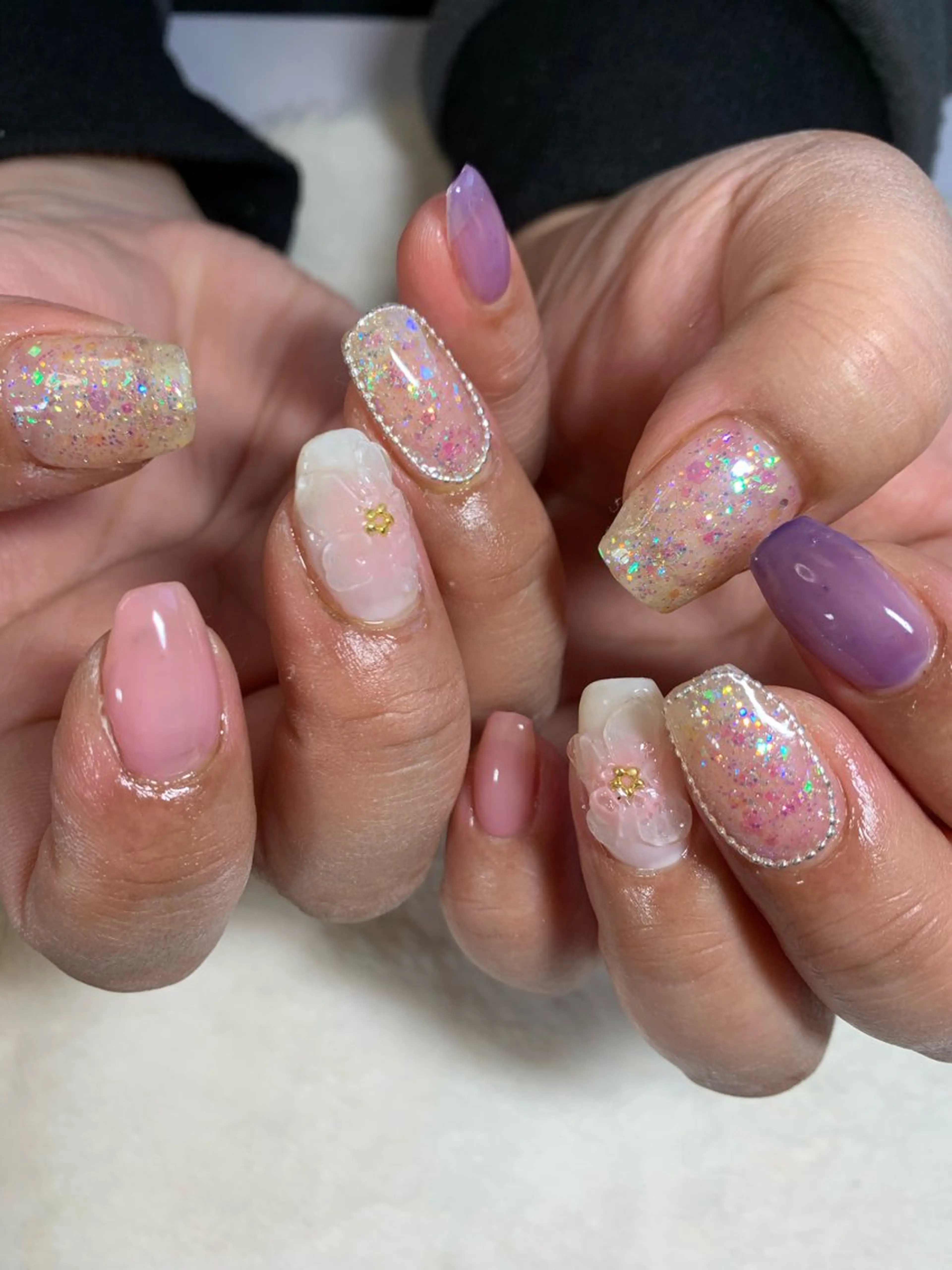 ネイル 桜ネイル ハンドネイル 磯谷 恭子のネイルデザイン