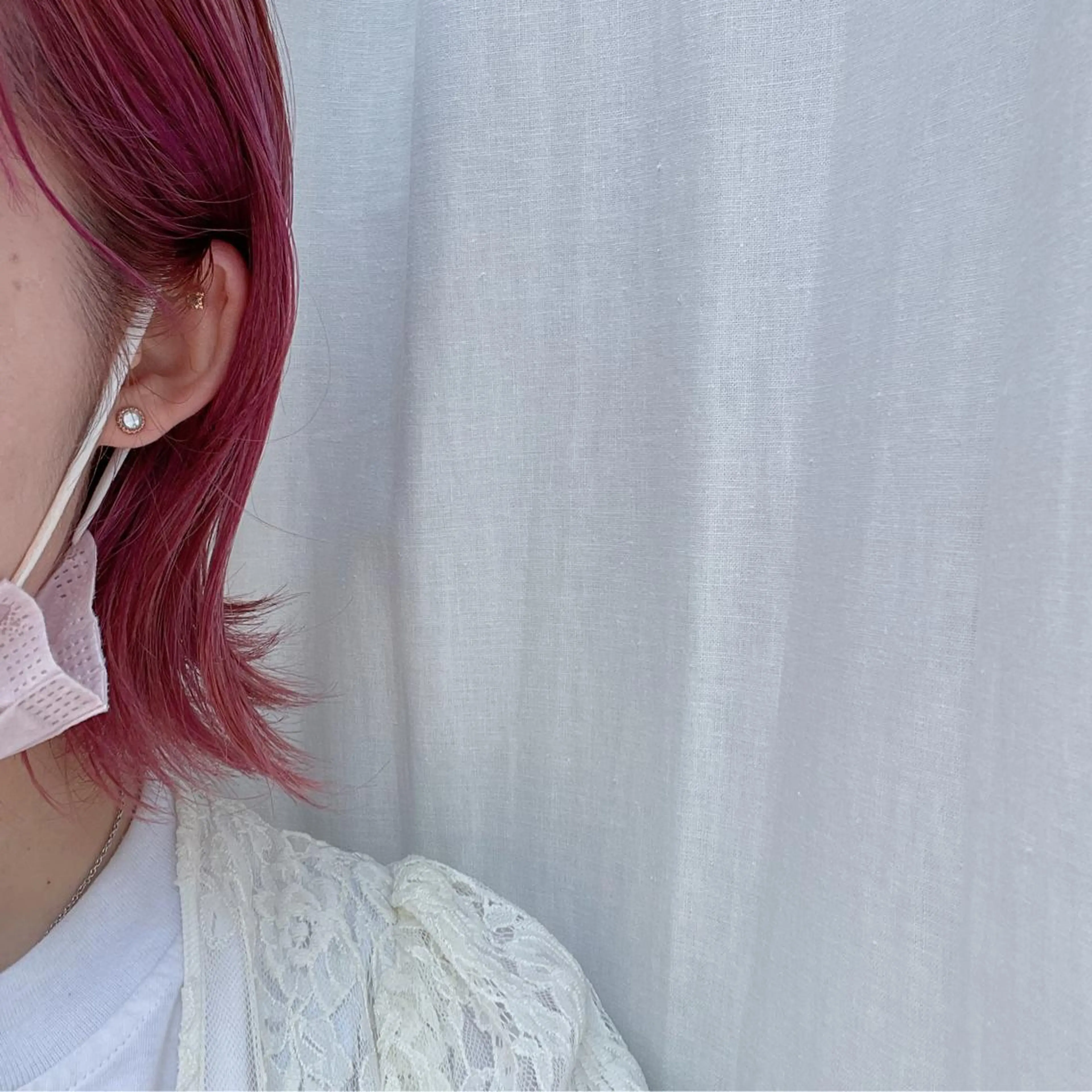 ショート カラー ヘアアレンジ なつき/艶ピンク/ girly hairのヘアスタイル