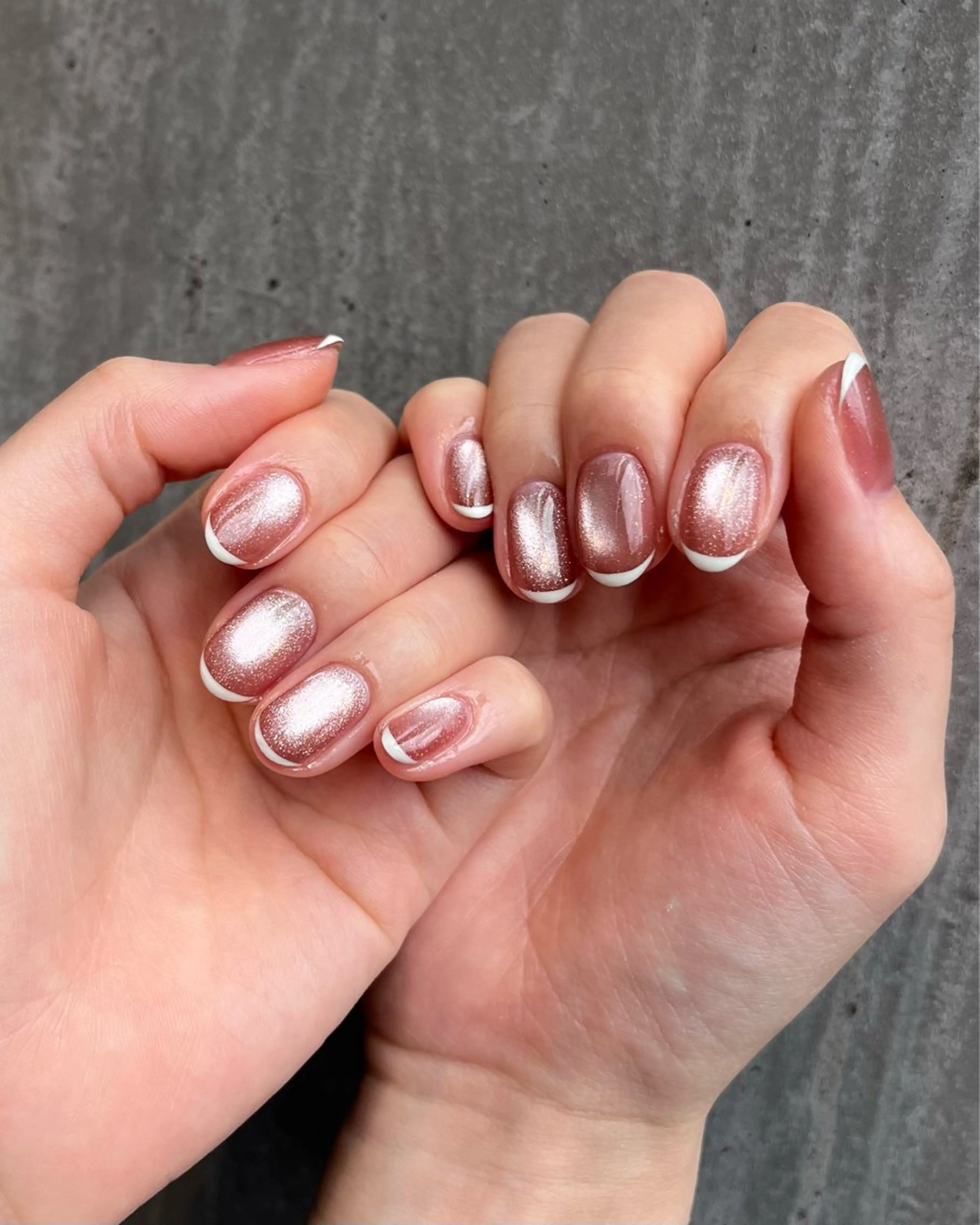 ネイル オーロラネイル チークネイル ハート マグネットネイル ミラーネイル ハンドネイル 🫧OPELIA NAIL渋谷🫧のネイルデザイン