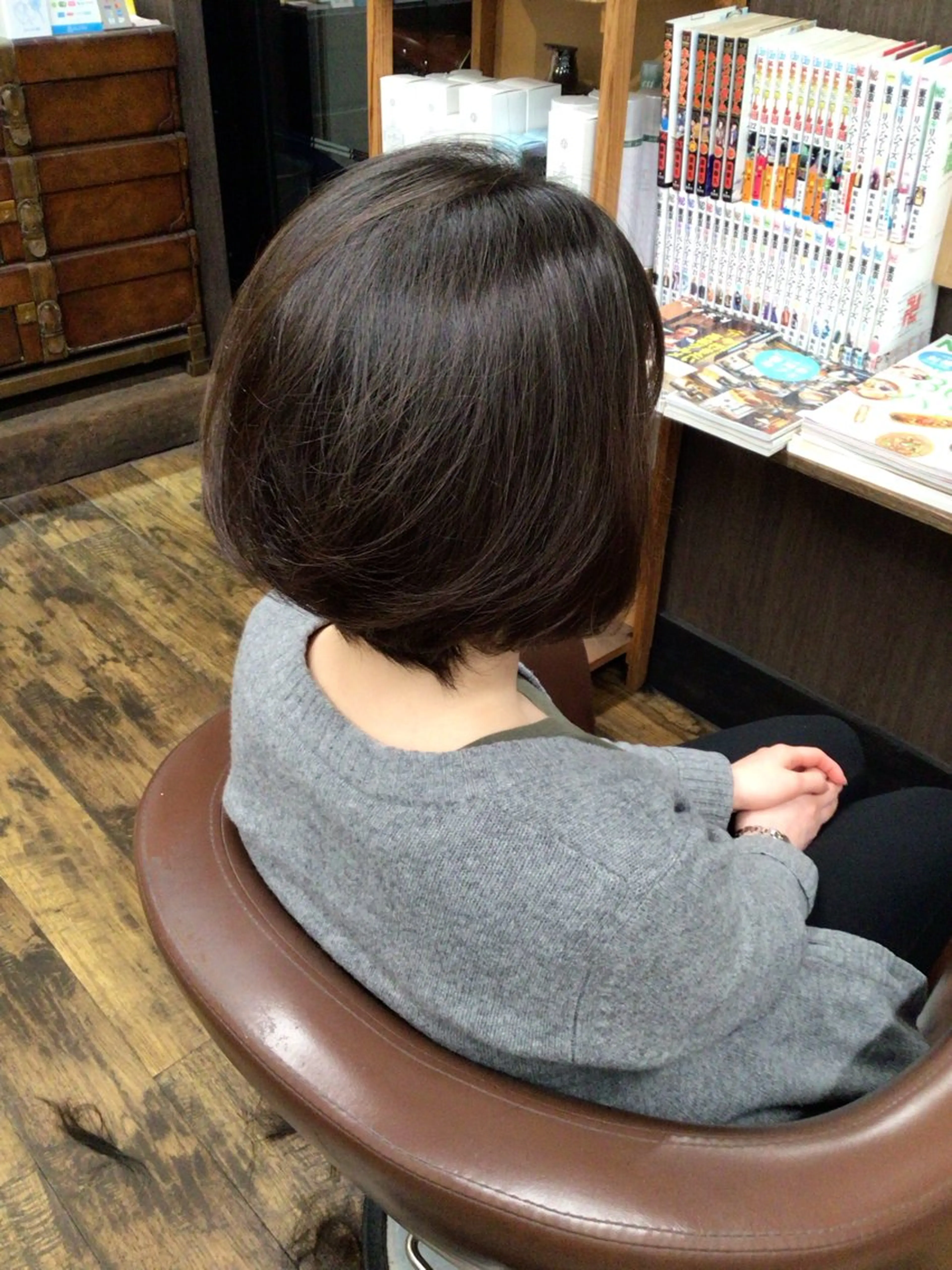 ミディアム ボブレイヤー ボブ レイヤーカット パーマ 香川 裕基のヘアスタイル