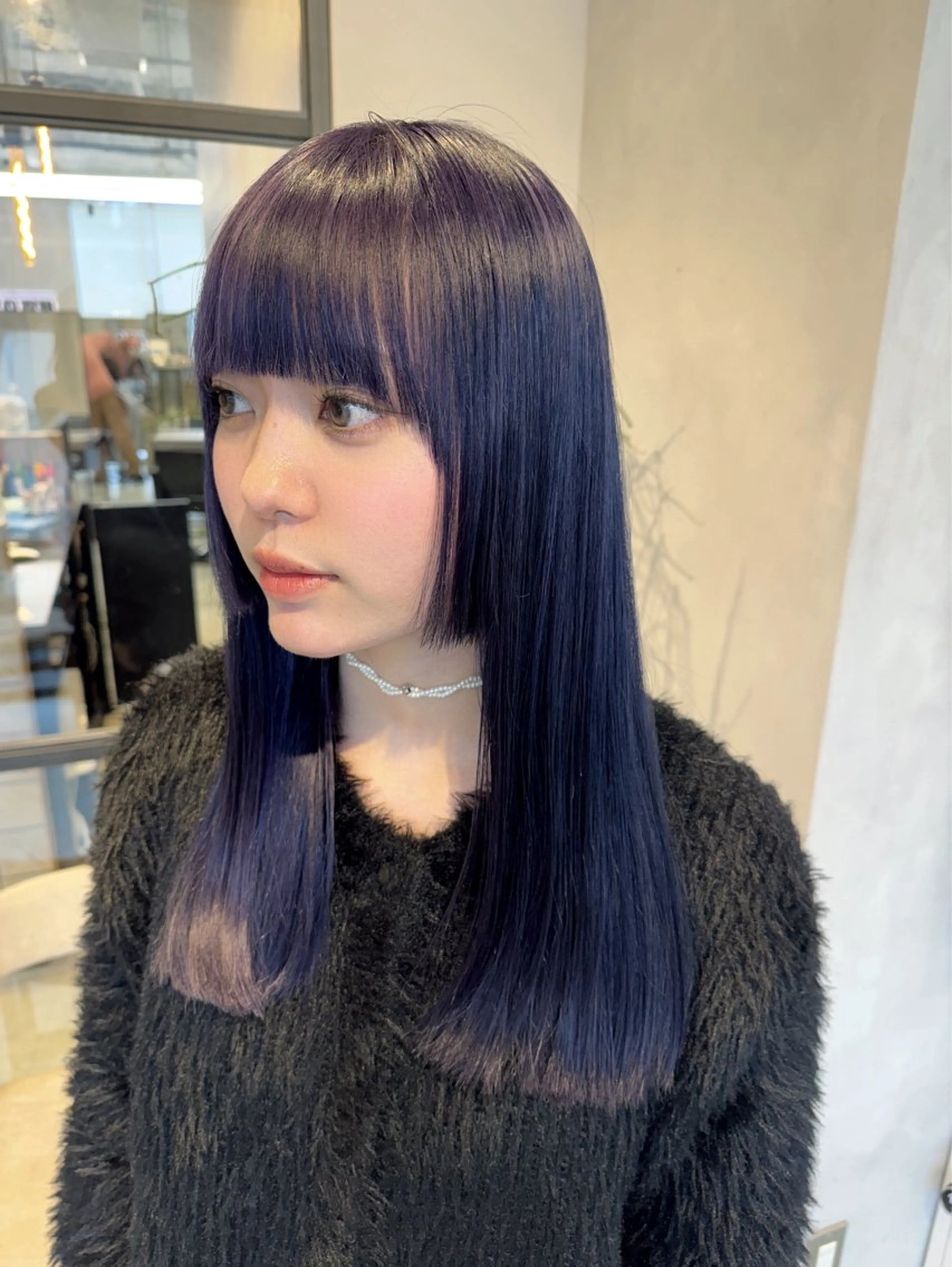 ロング カラー ブルーカラー カット ヘアカラー トリートメント 透明感カラー✨艶髪 制作🌱山根あゆみのヘアスタイル
