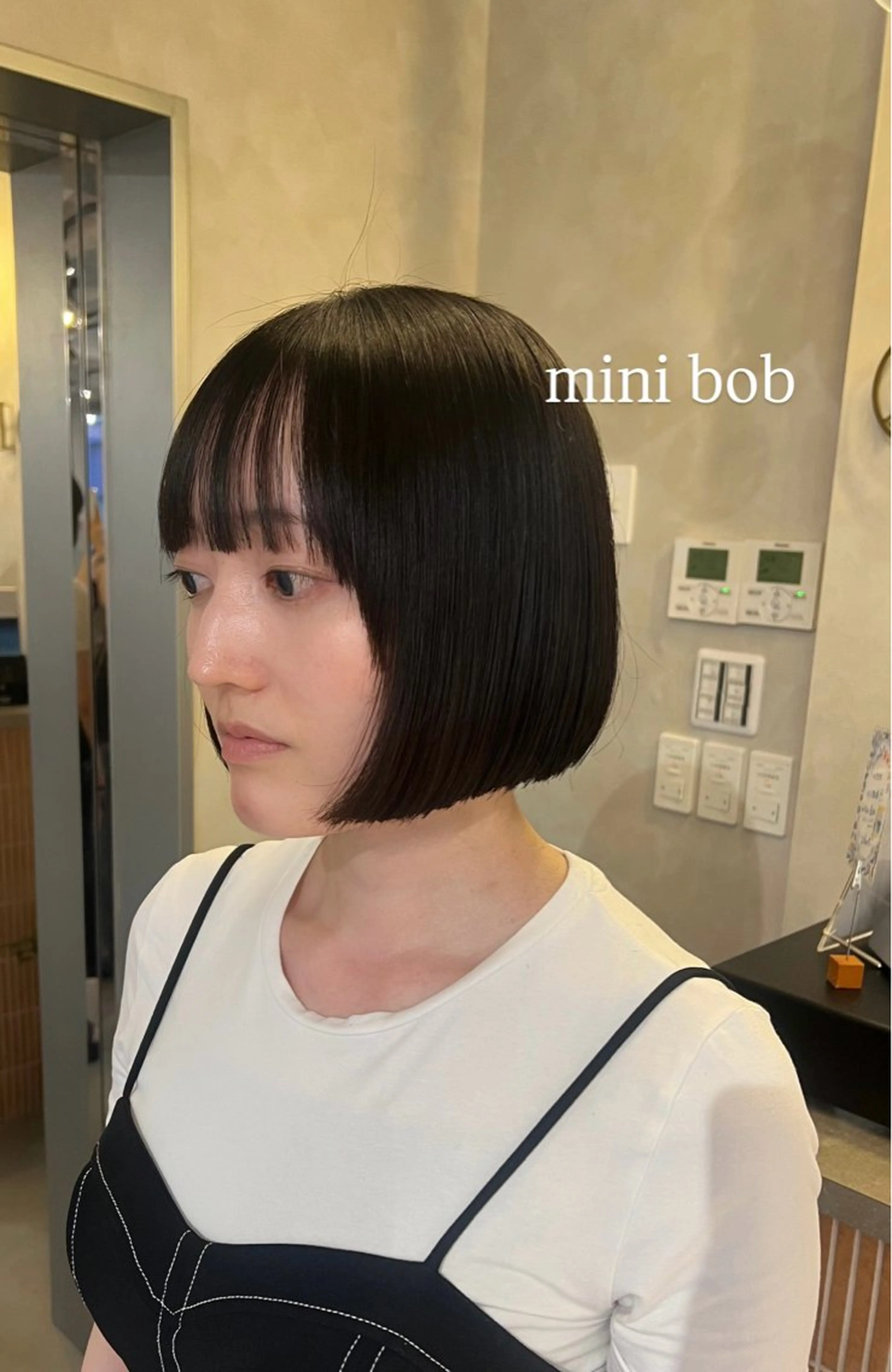 ショート ボブ カット 梅田/顔周りカット /ボブ/RINKAのヘアスタイル