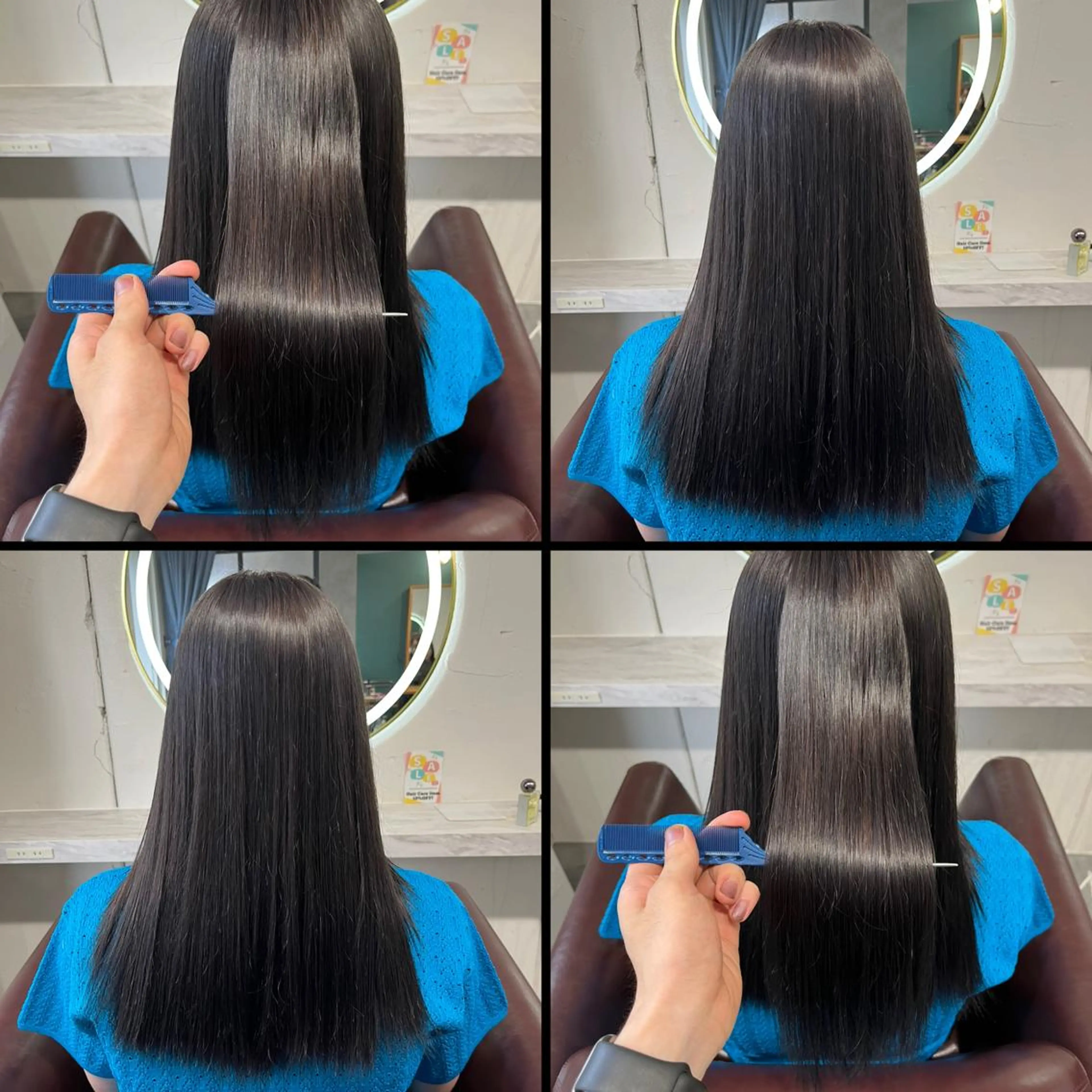 ロング カラー ヘアカラー トリートメント 髪質改善･縮毛矯正 特化･ユウシンのヘアスタイル