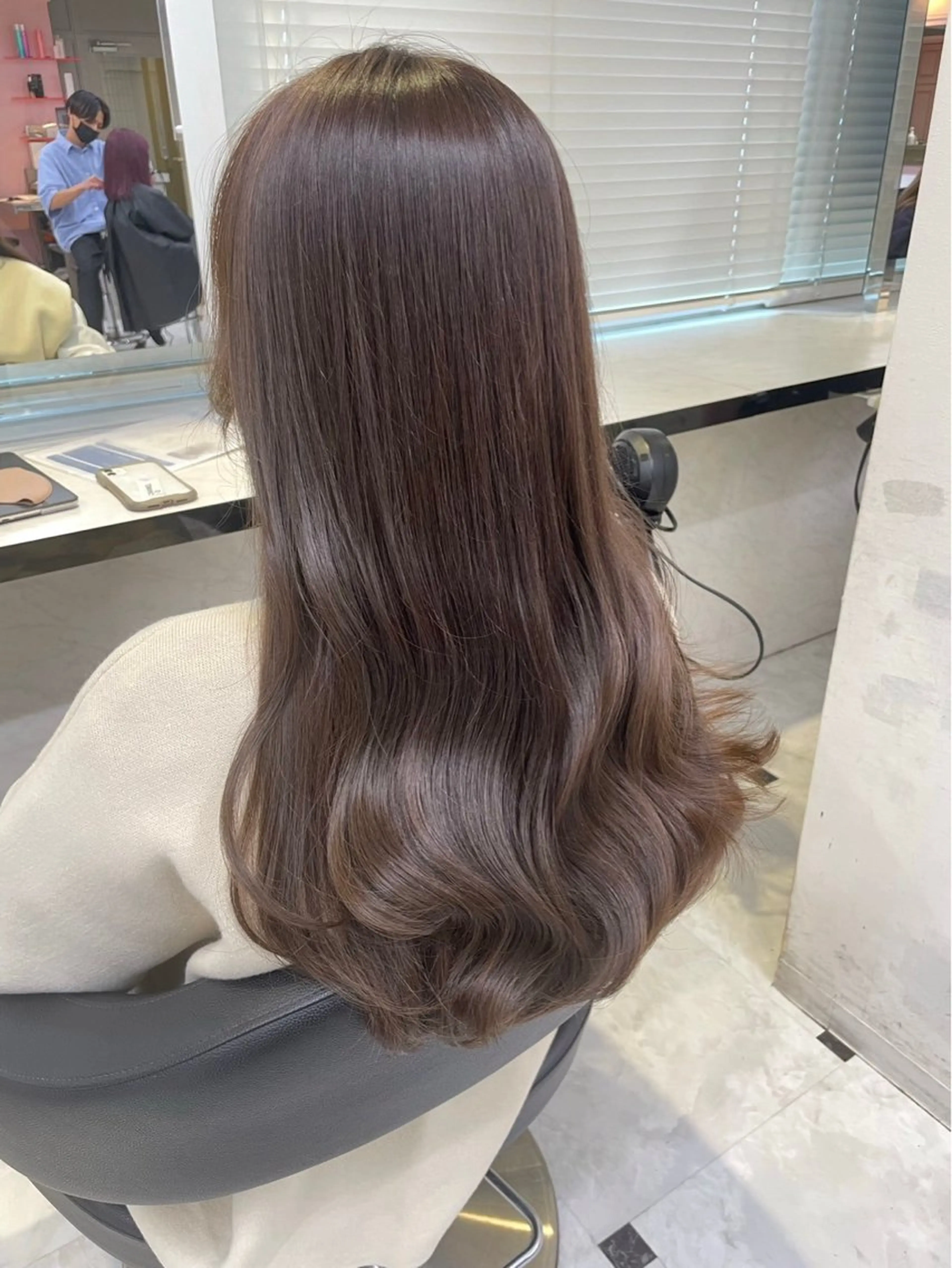 ロング カラー ヘアカラー トリートメント エクステ ヘアセット 髪質改善🩰透明感カ ラー🎀hinanoのヘアスタイル