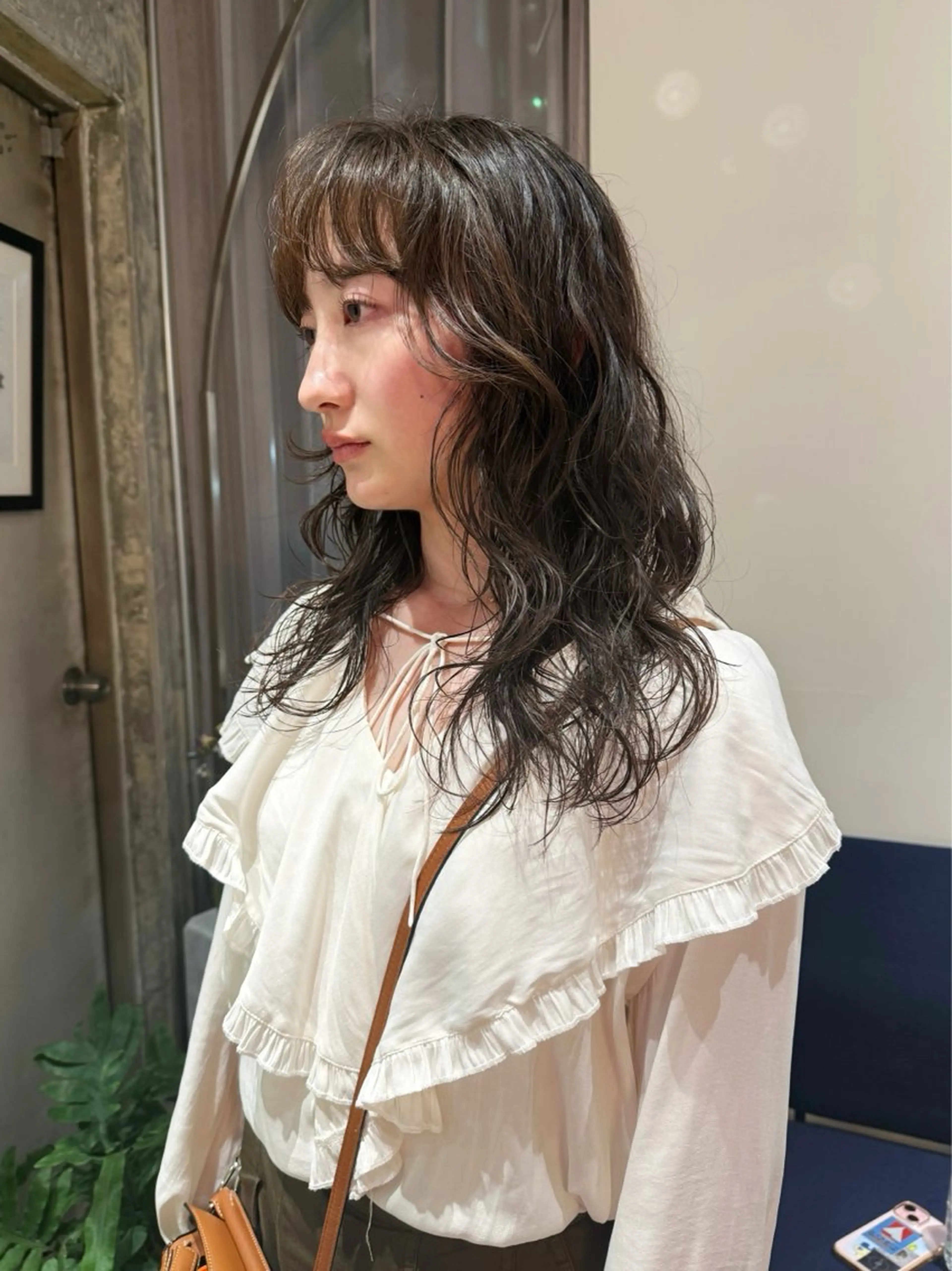ロング パーマ カット パーマ Vibe所属・hanami パーマ/透明感カラーのヘアスタイル