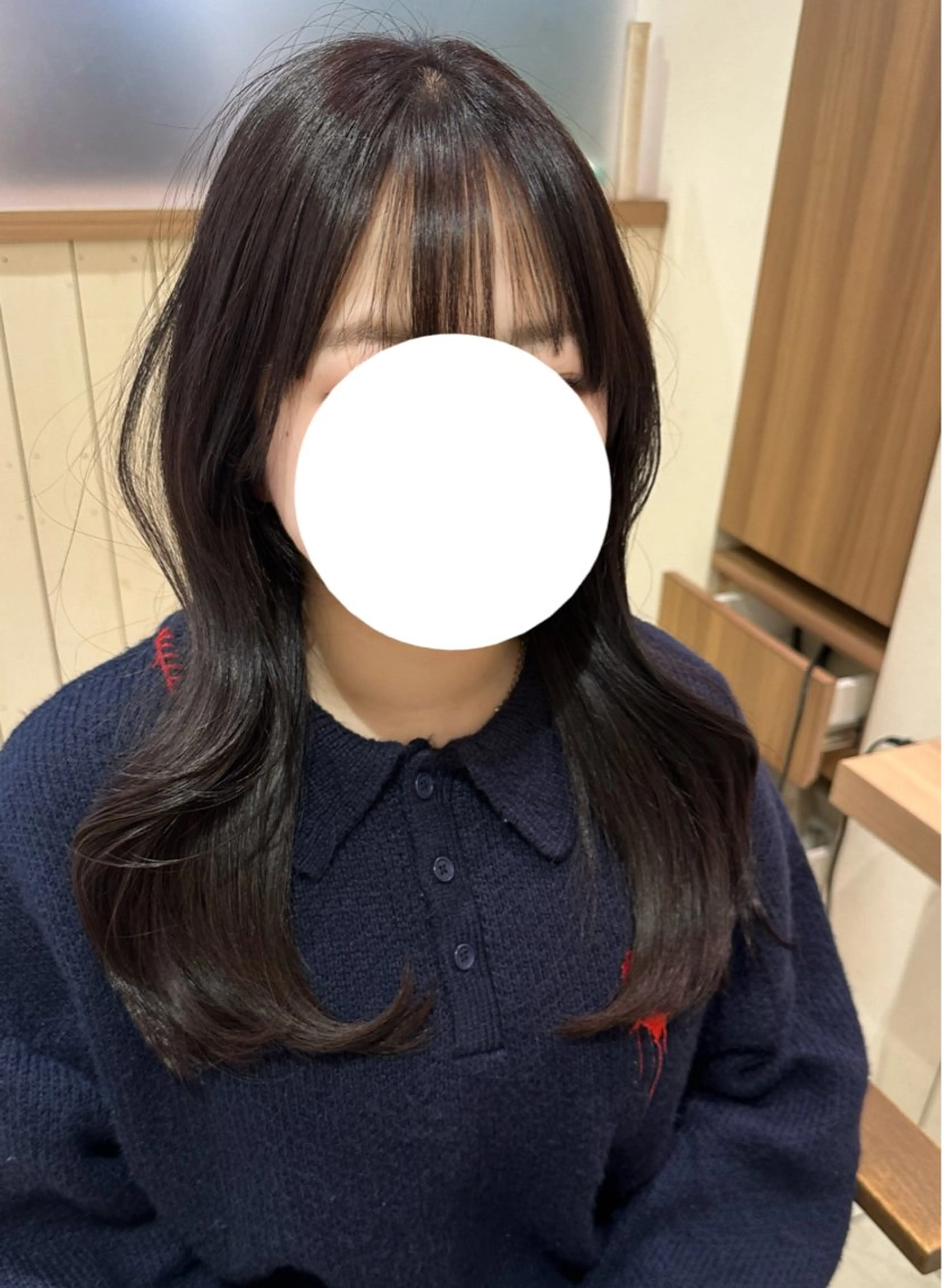 セミロング カラー カット ヘアカラー トリートメント レイヤーカット🪽 𝐼𝐾𝑈𝑀𝐼のヘアスタイル