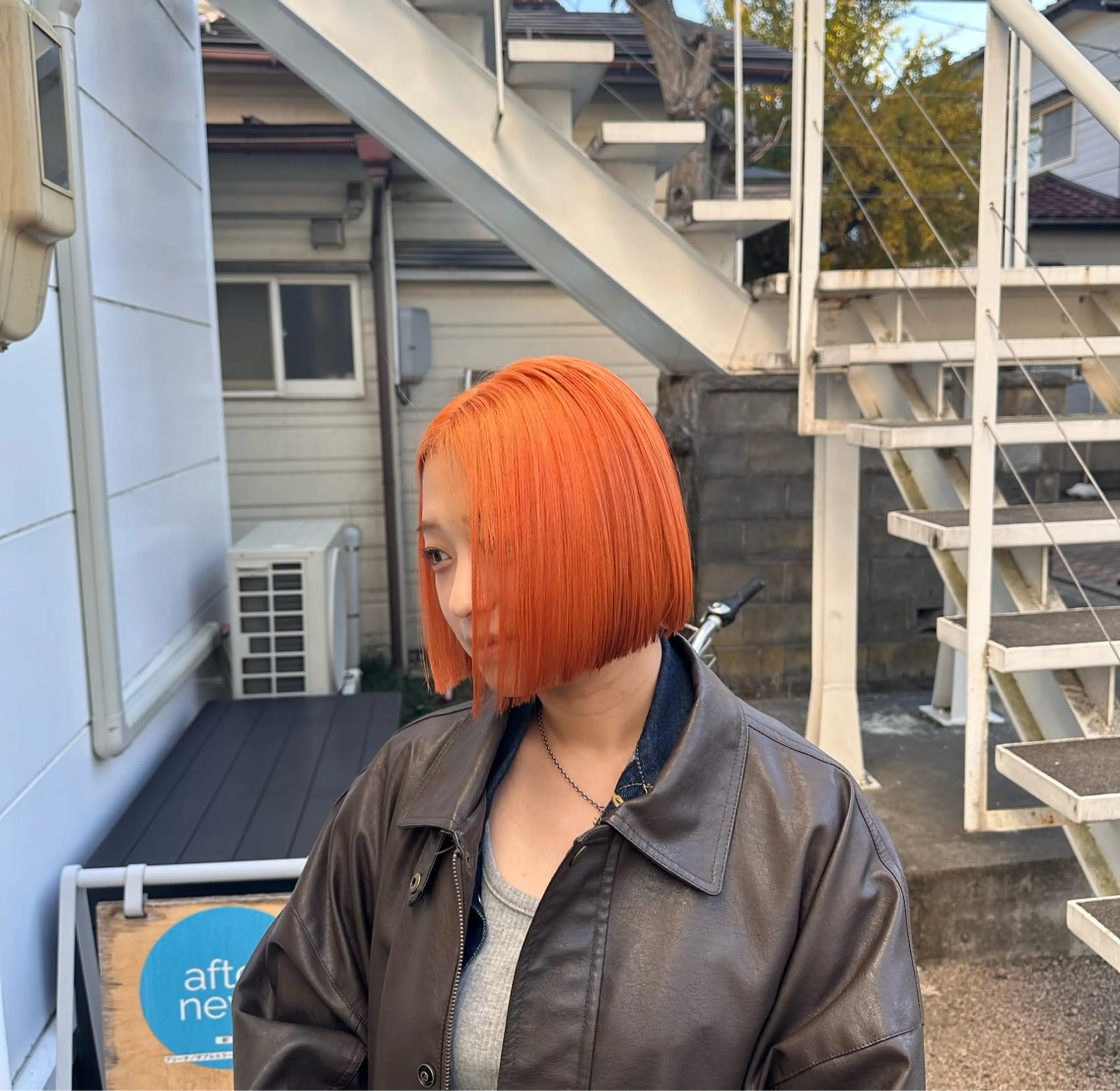 ミディアム ヘアカラー 🧸ミルクティー /ブリーチ🫧あずみのヘアスタイル