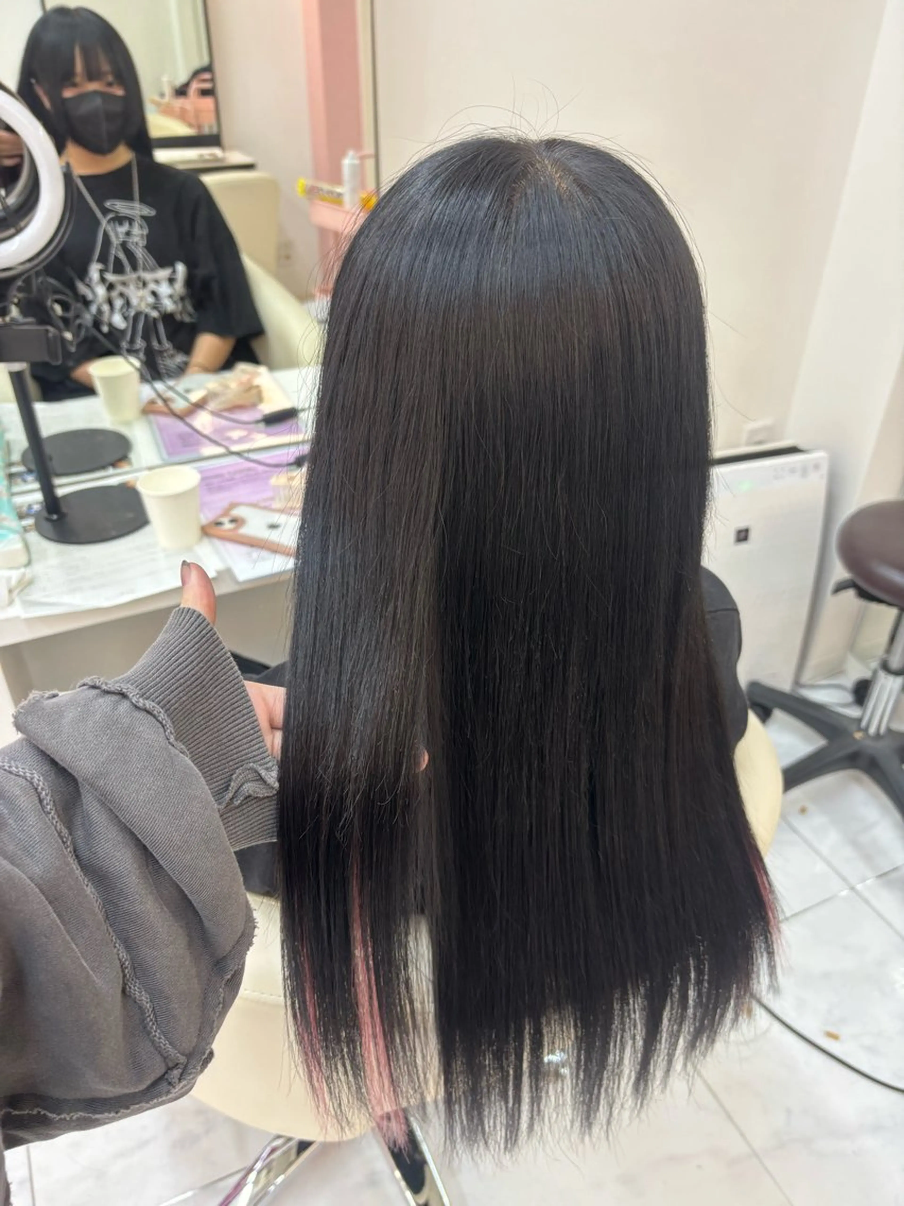 暗髪カラー♡トーンダウンの写真