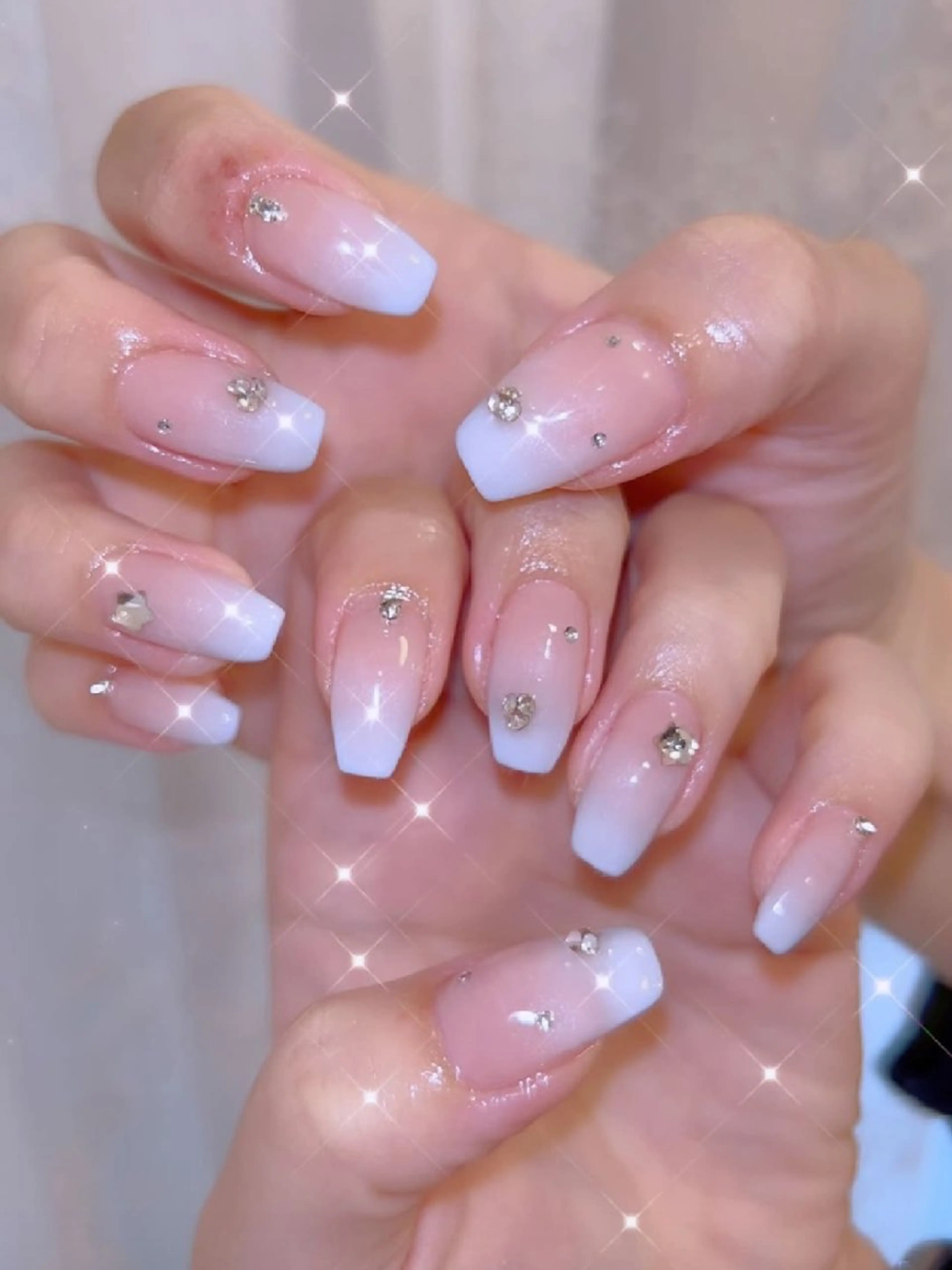 ネイル 長さ出し ジェルネイル 韓国ネイル マグネットネイル ニュアンスネイル ハンドネイル I LOVE ME NAIL.｡.:*♡のネイルデザイン