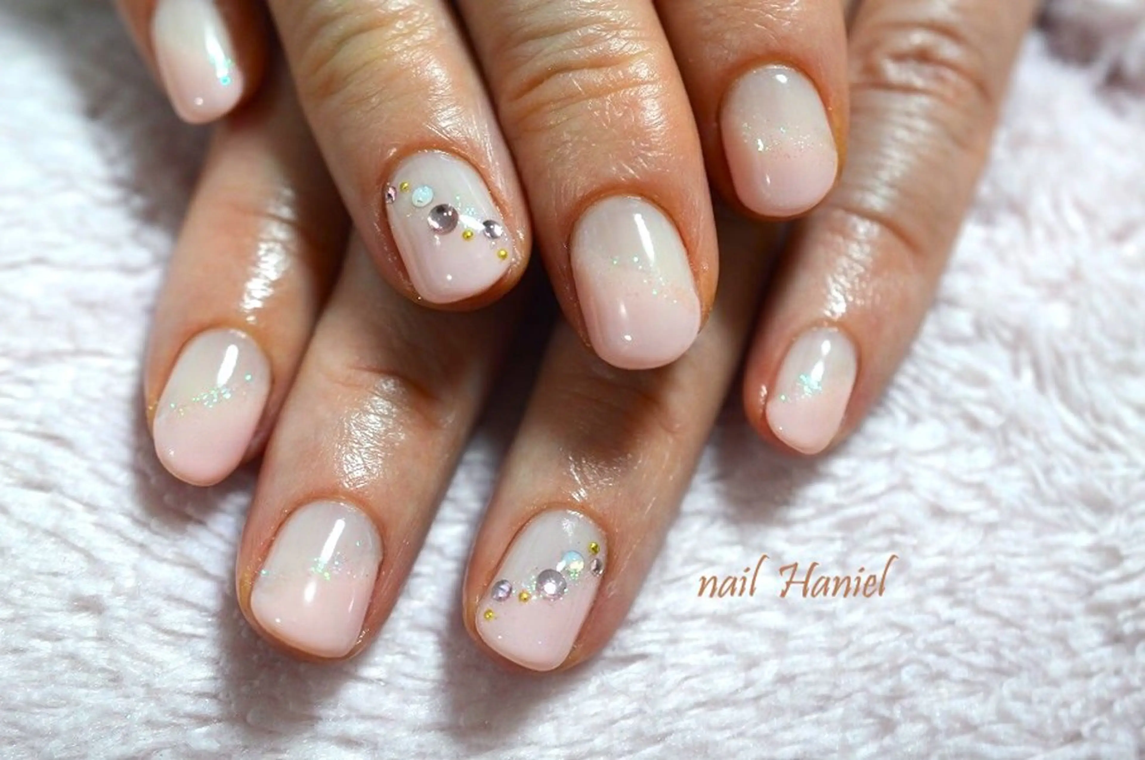 ネイル アートネイル ジェルネイル オフィスネイル ワンカラーネイル パラジェル nail Haniel所属・半蔵門サロンハニエル 魅神 ちよのネイルデザイン