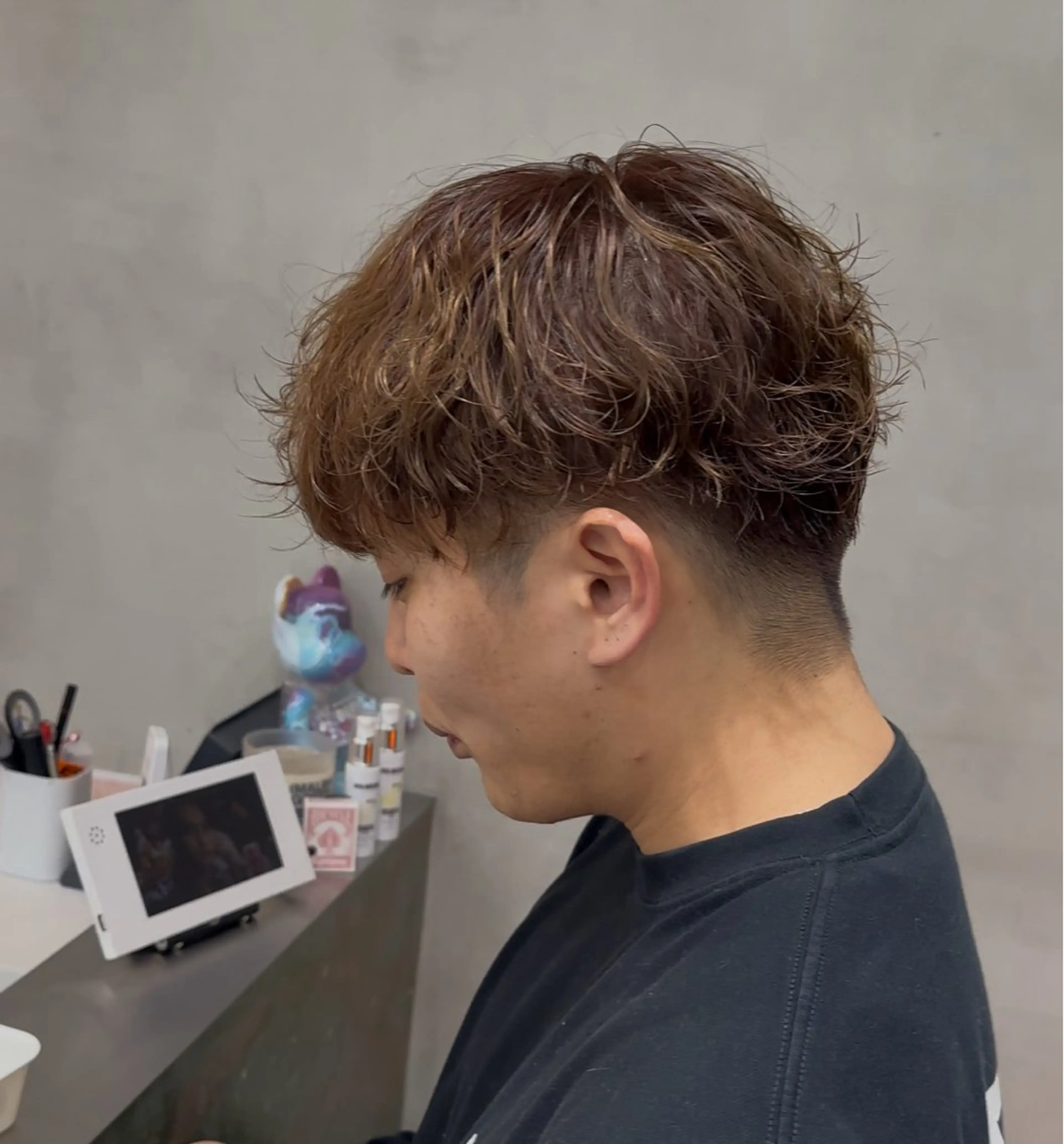 パーマ メンズ カット パーマ トリートメント 当日予約⭕️ fifth渋谷太田のヘアスタイル