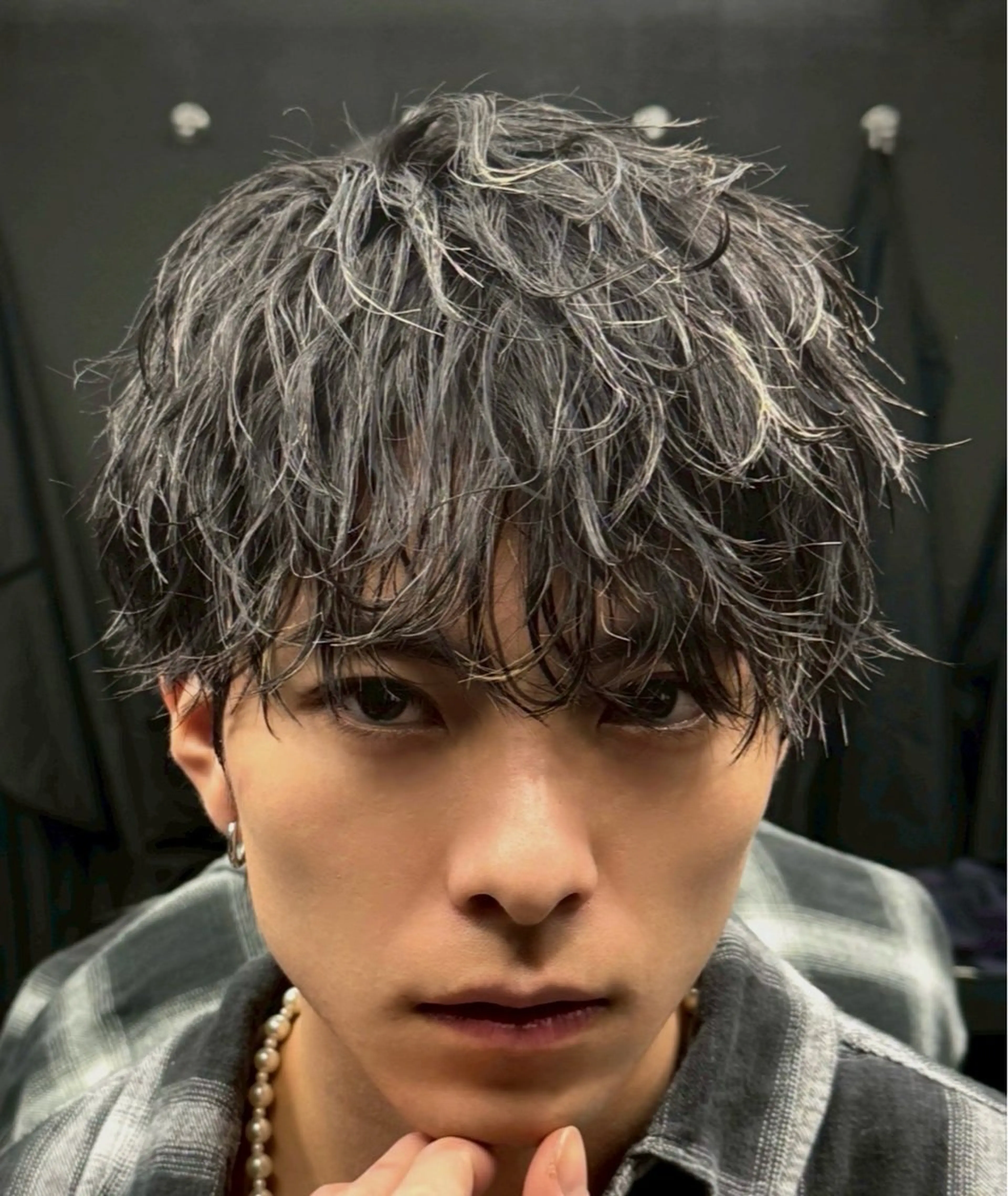 ショート パーマ メンズ カット パーマ 瀧本 一樹のヘアスタイル