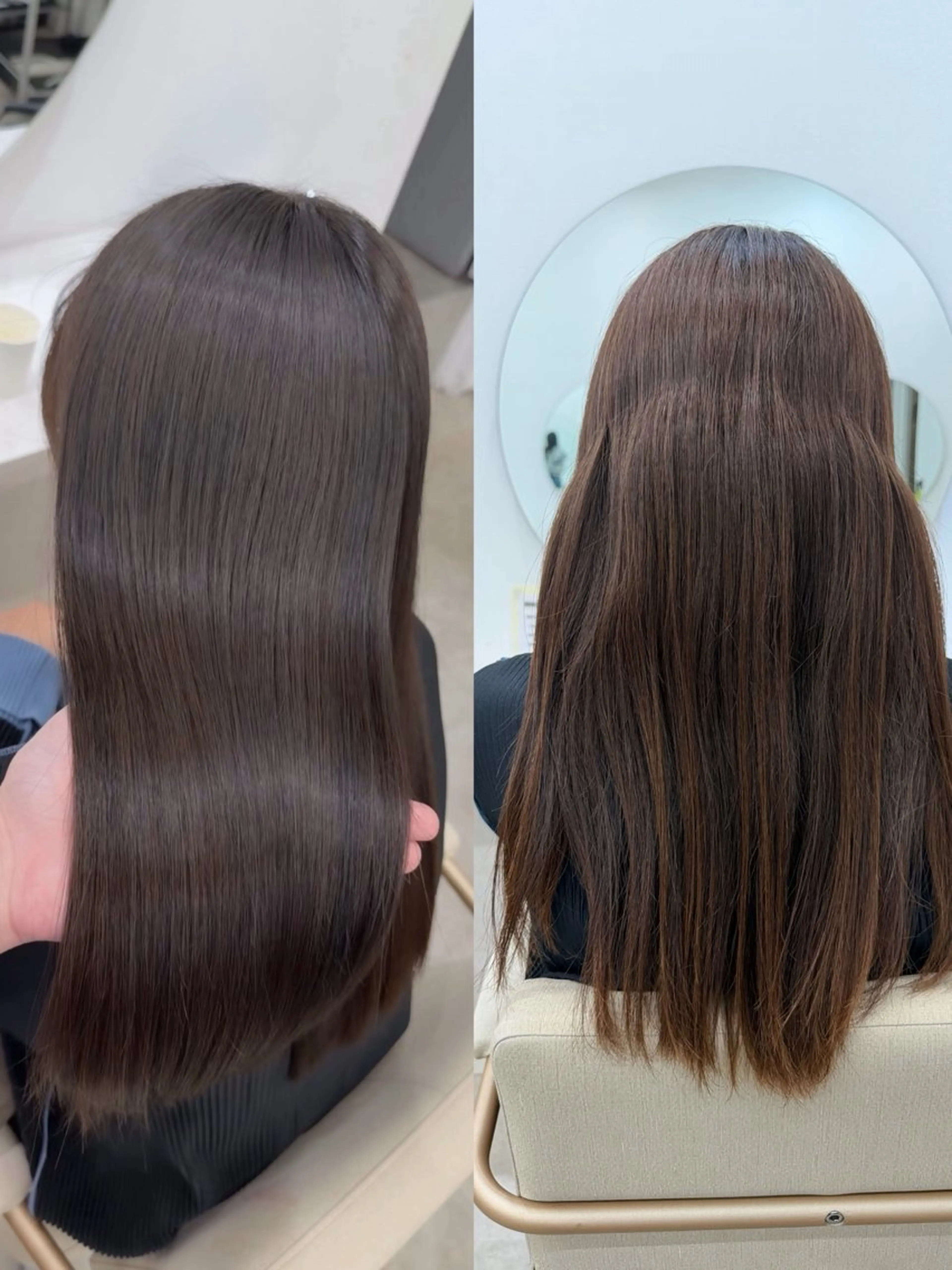 ロング カット 縮毛矯正 トリートメント 梅田髪質改善 韓国カット/星野綾哉のヘアスタイル