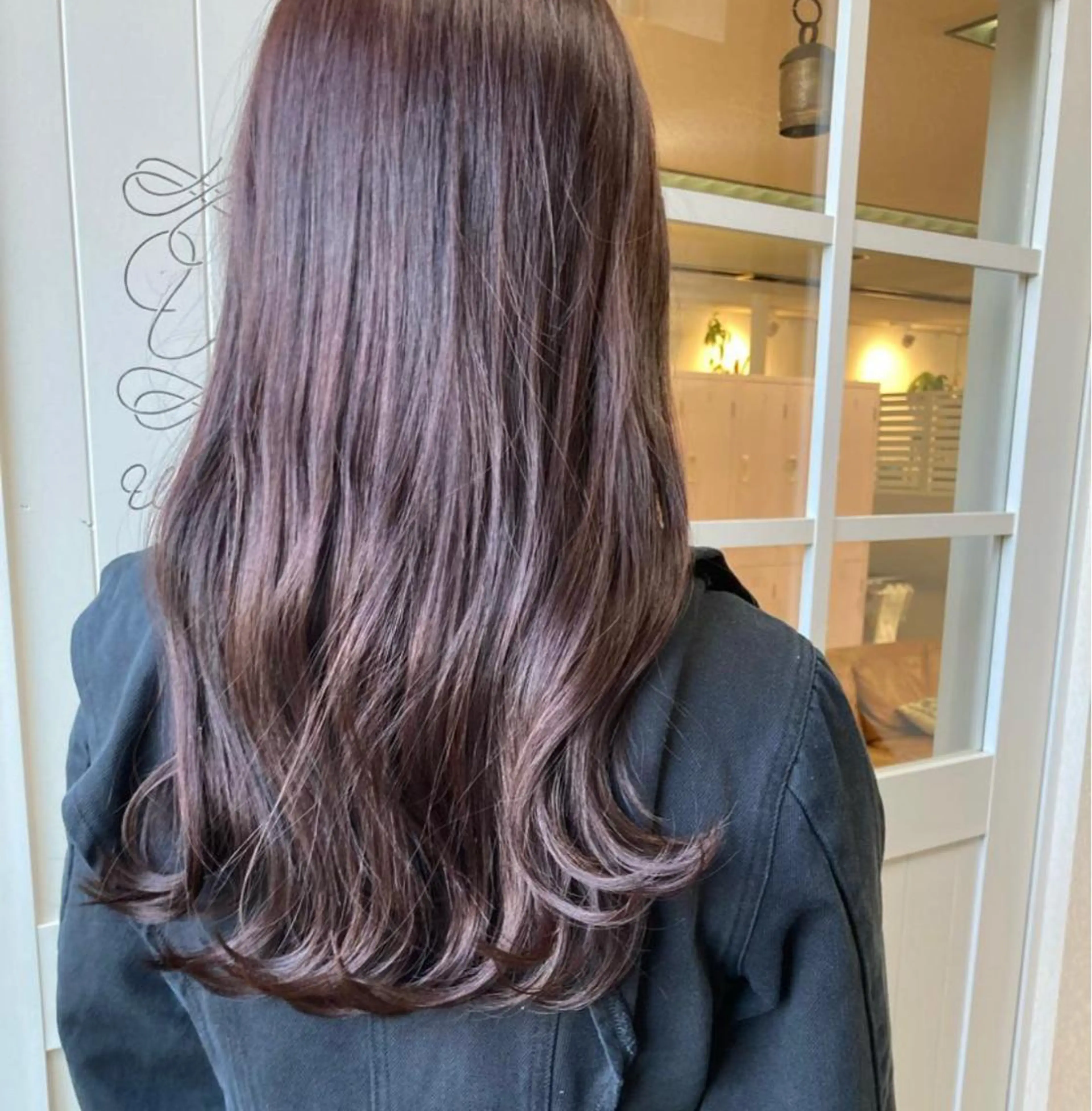 セミロング カラー ラベンダーカラー カット ヘアカラー 日韓レイヤー🇰🇷 艶カラー/ナカネのヘアスタイル