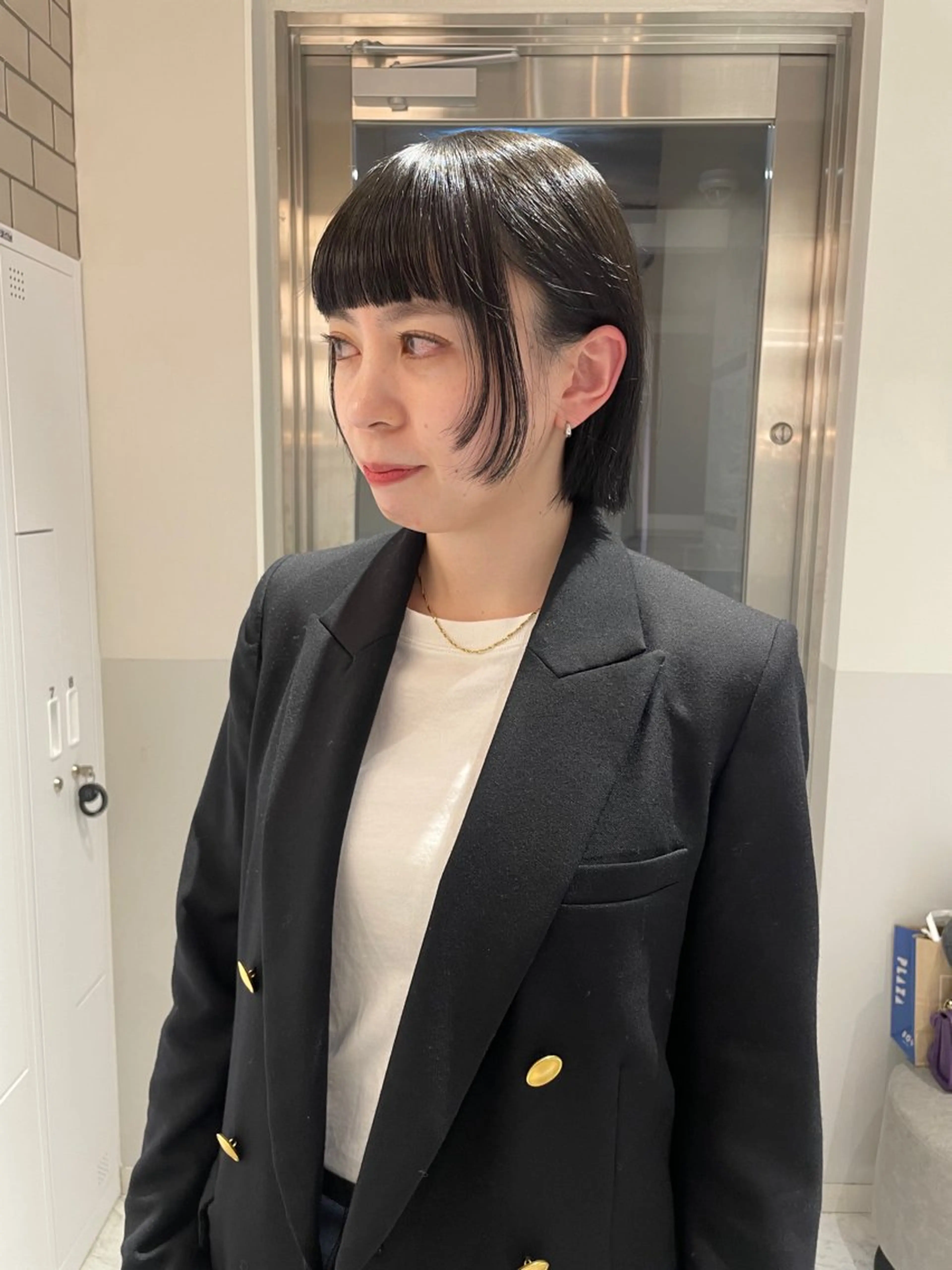ショート カラー カット ヘアカラー トリートメント satsuki ito/暖色、パーマのヘアスタイル