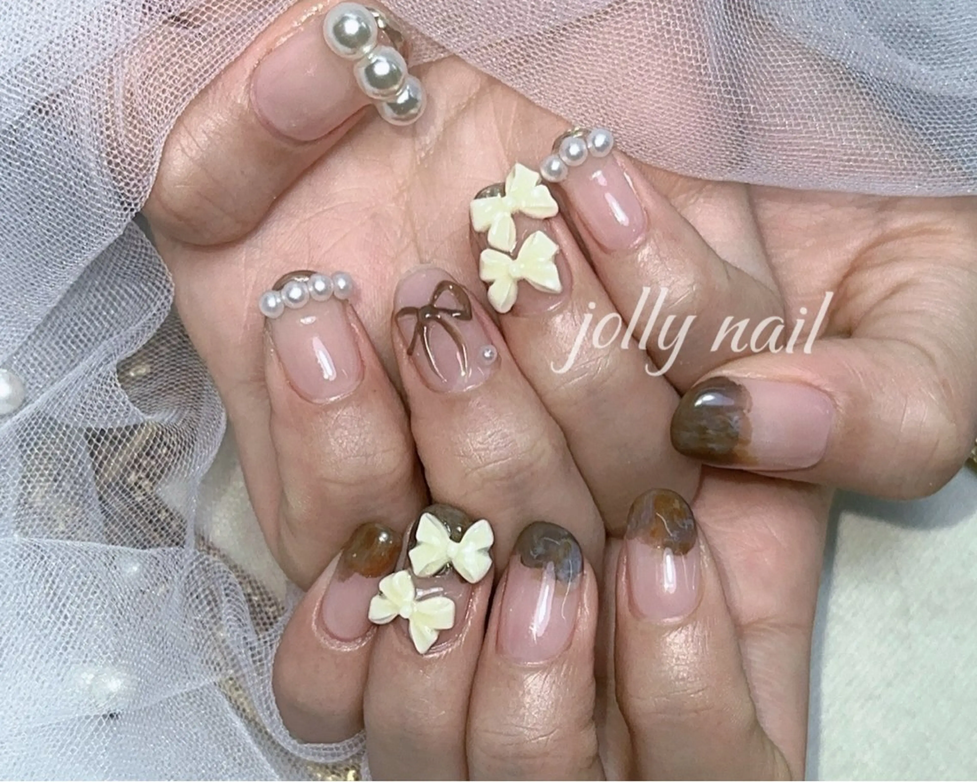 ネイル ハンドネイル Glam Nail Salon所属・Meri💅ジェル& チップ長さだし専門のネイルデザイン