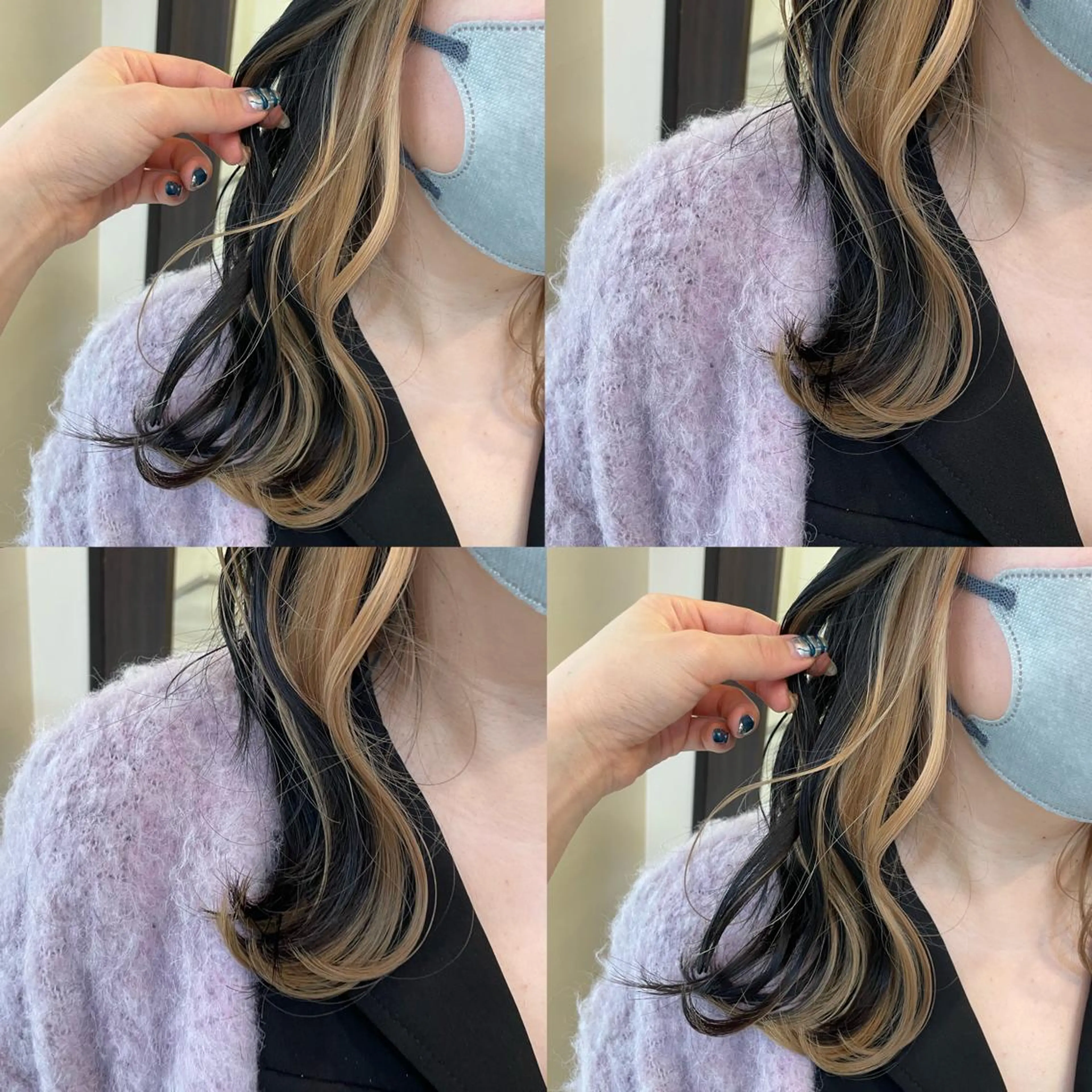 セミロング ヘアカラー トリートメント 髪質改善×透明感× 艶髪🥀HIYORIのヘアスタイル