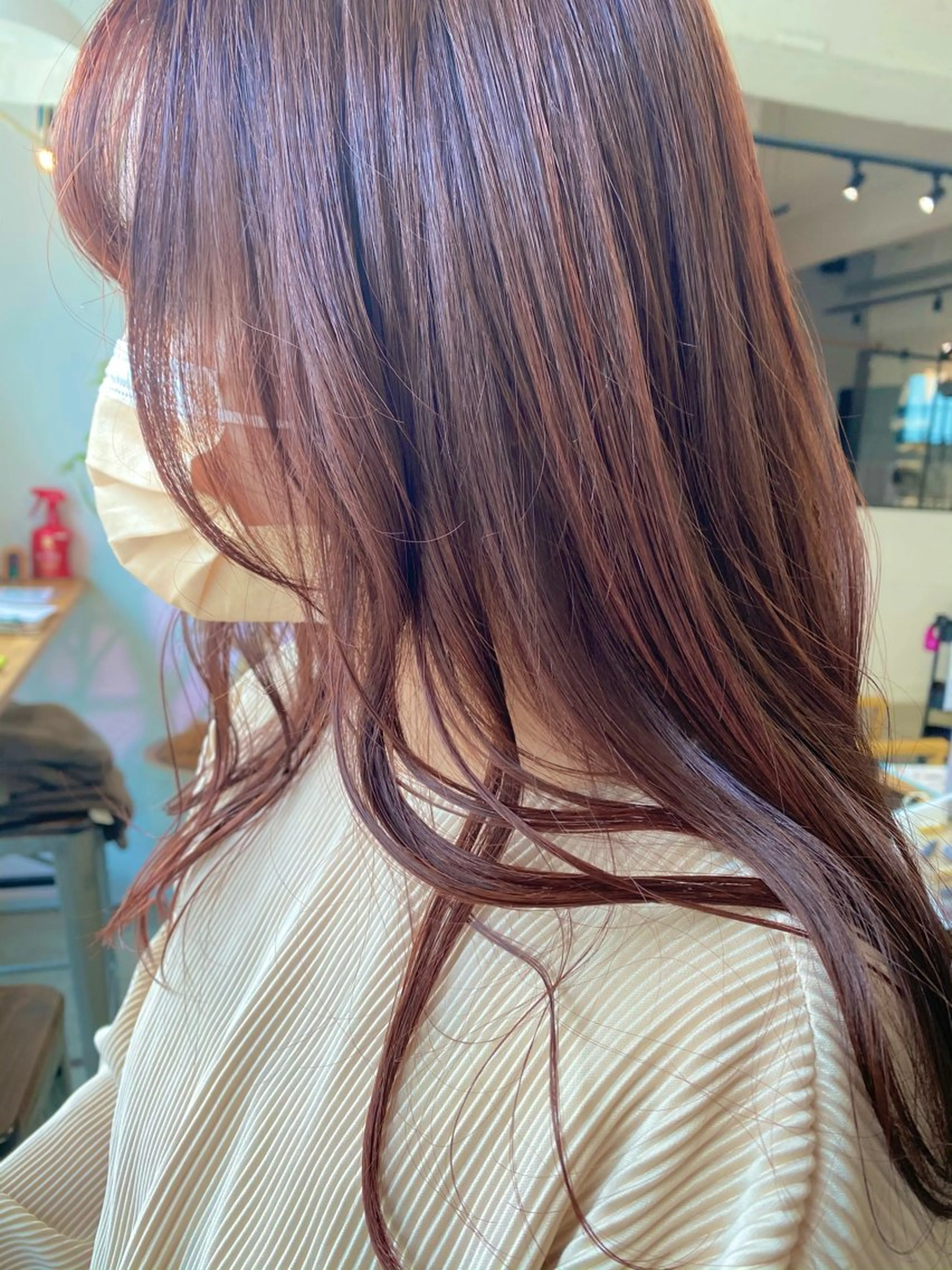 ロング カラー ピンクカラー カット ヘアカラー 艶髪🌟髪質改善✨ Zinaヤマダ チサのヘアスタイル