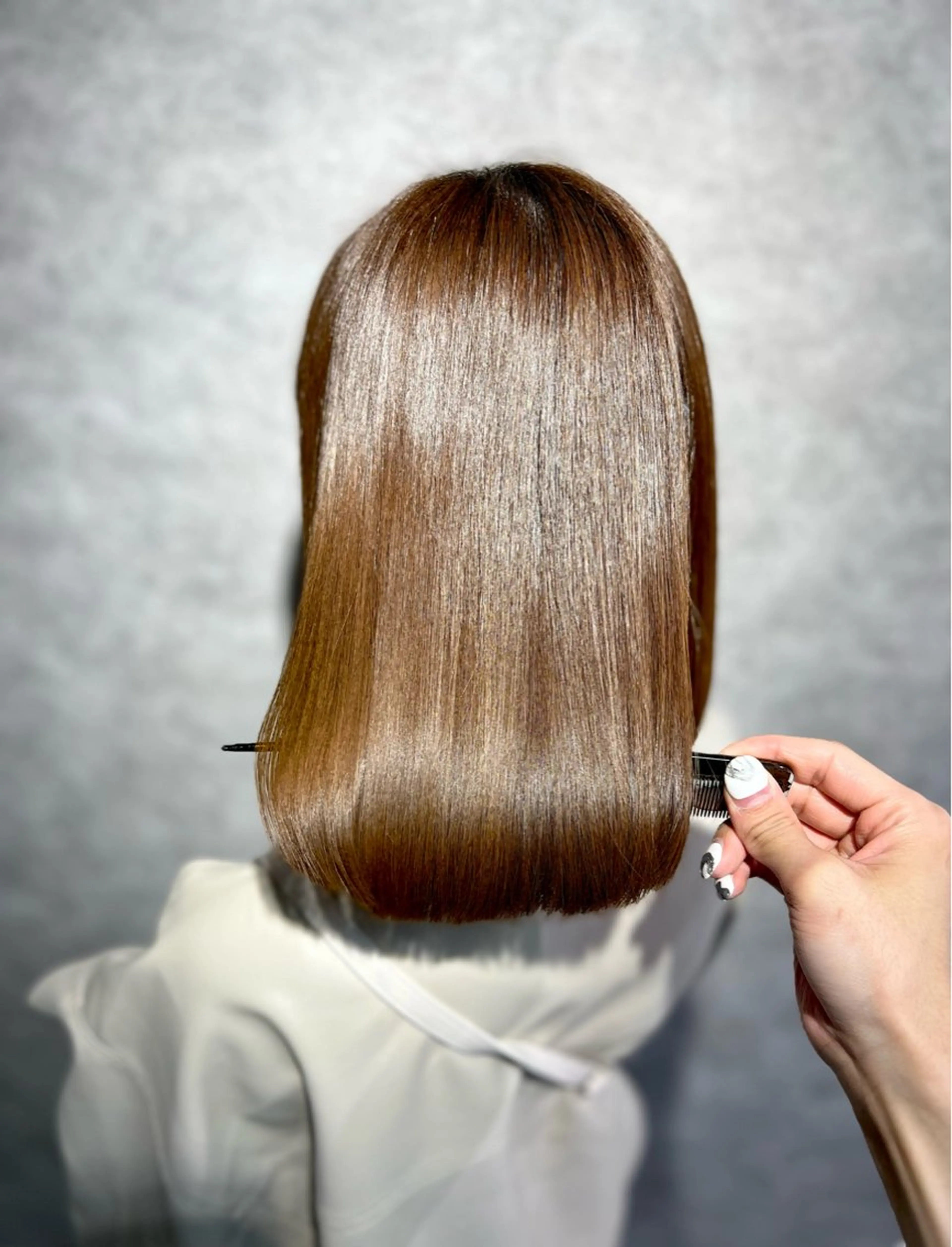 ショート 縮毛矯正 レイヤー×透明感 🇰🇷鈴木啓太のヘアスタイル