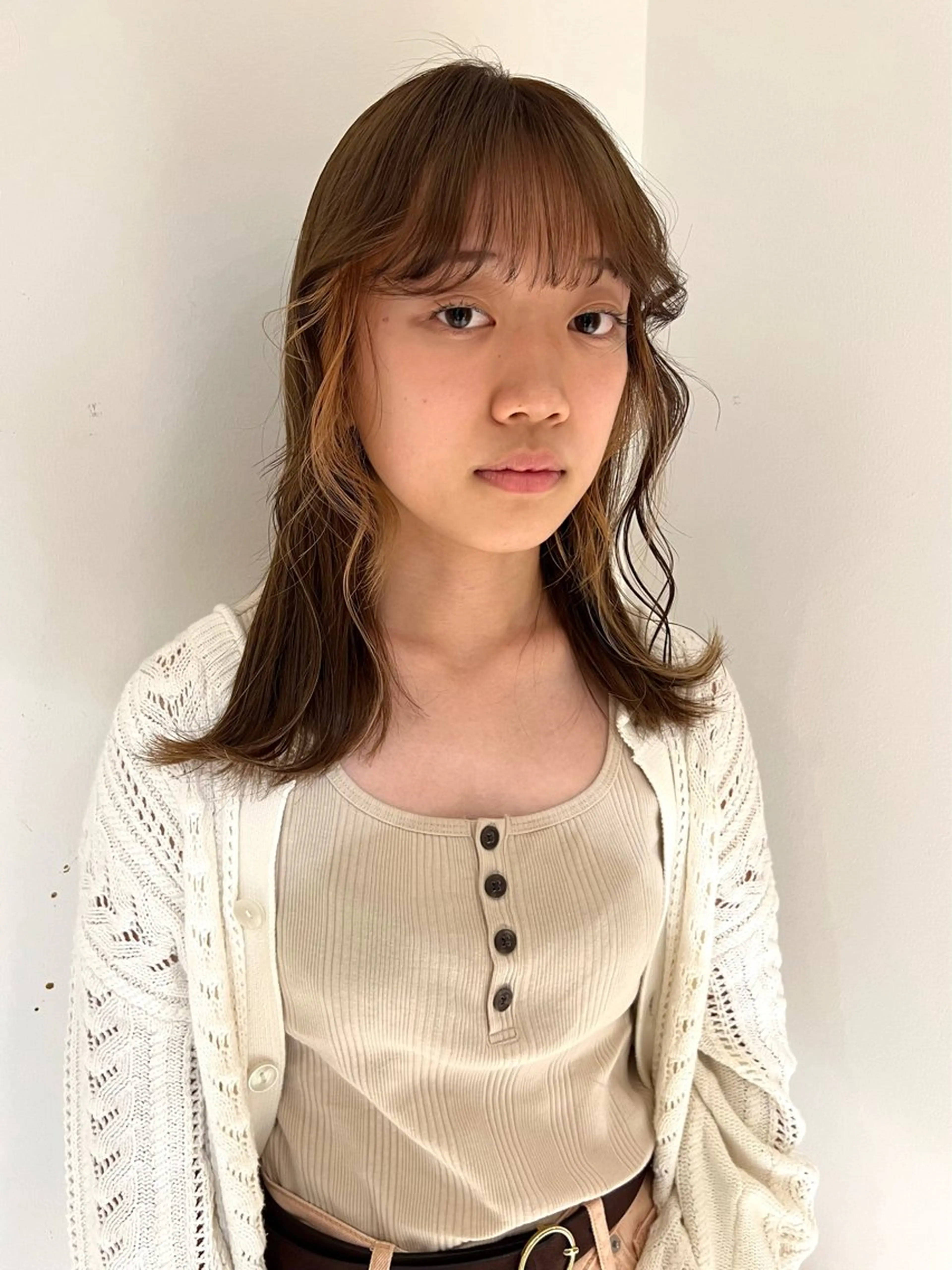 セミロング カラー ベージュカラー ヘアカラー 7月空きあり akaneのヘアスタイル