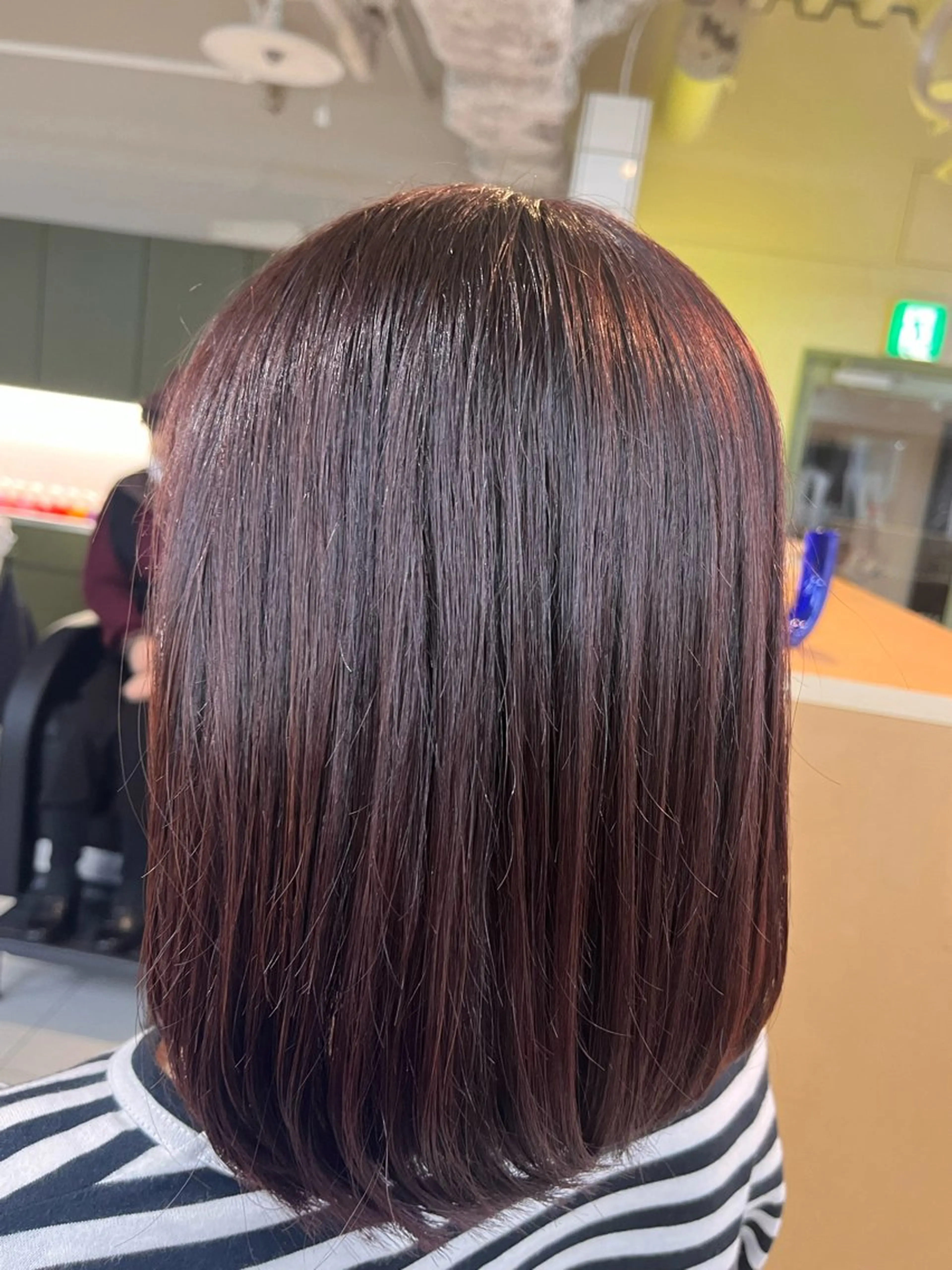 ミディアム カラー ブラウンカラー ピンクカラー ピンクブラウン LUVISM万代 佐藤里咲/新潟万代のヘアスタイル