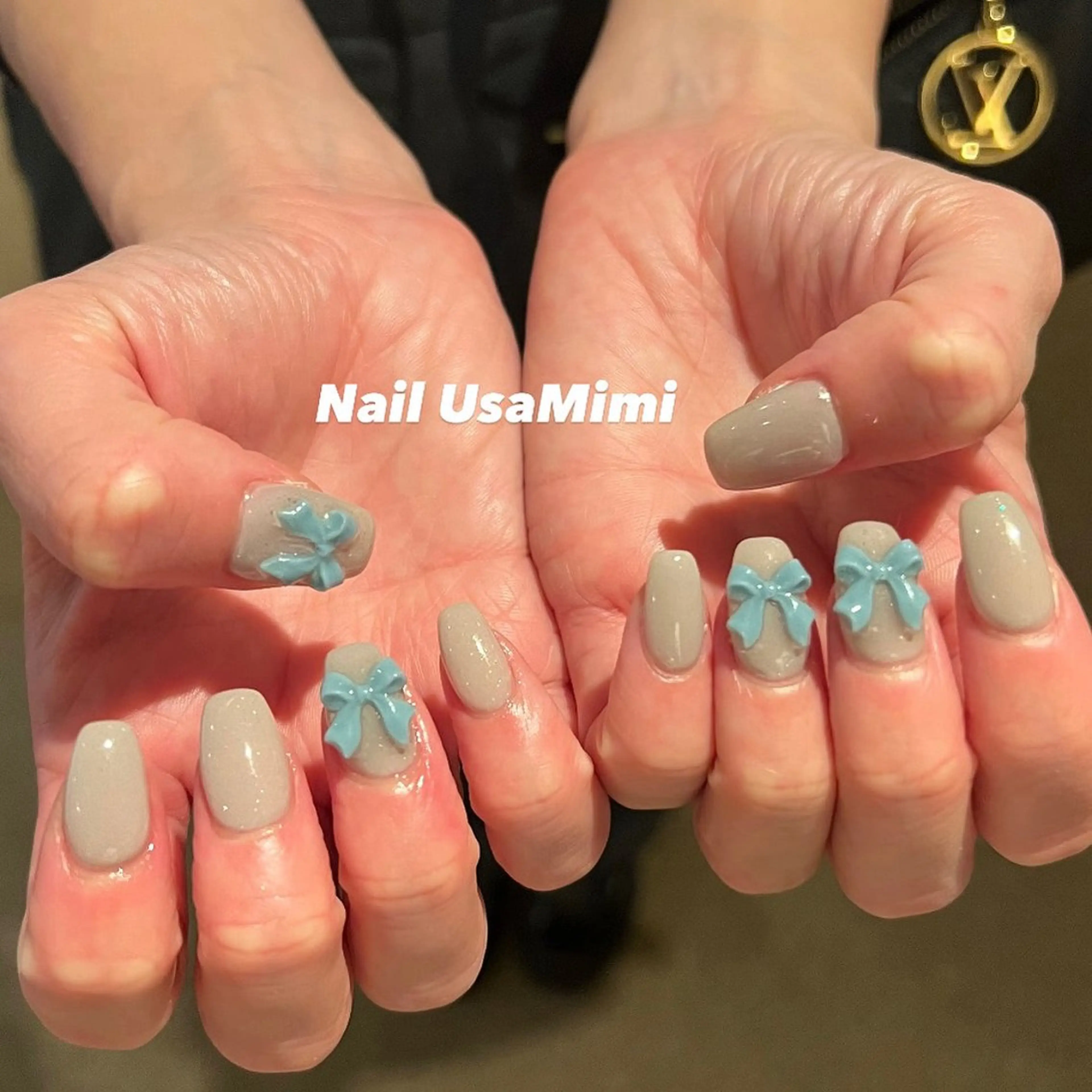 ネイル ジェルネイル マグネットネイル 持ち込み ワンカラーネイル パラジェル 本町ネイルNail UsaMimiのネイルデザイン