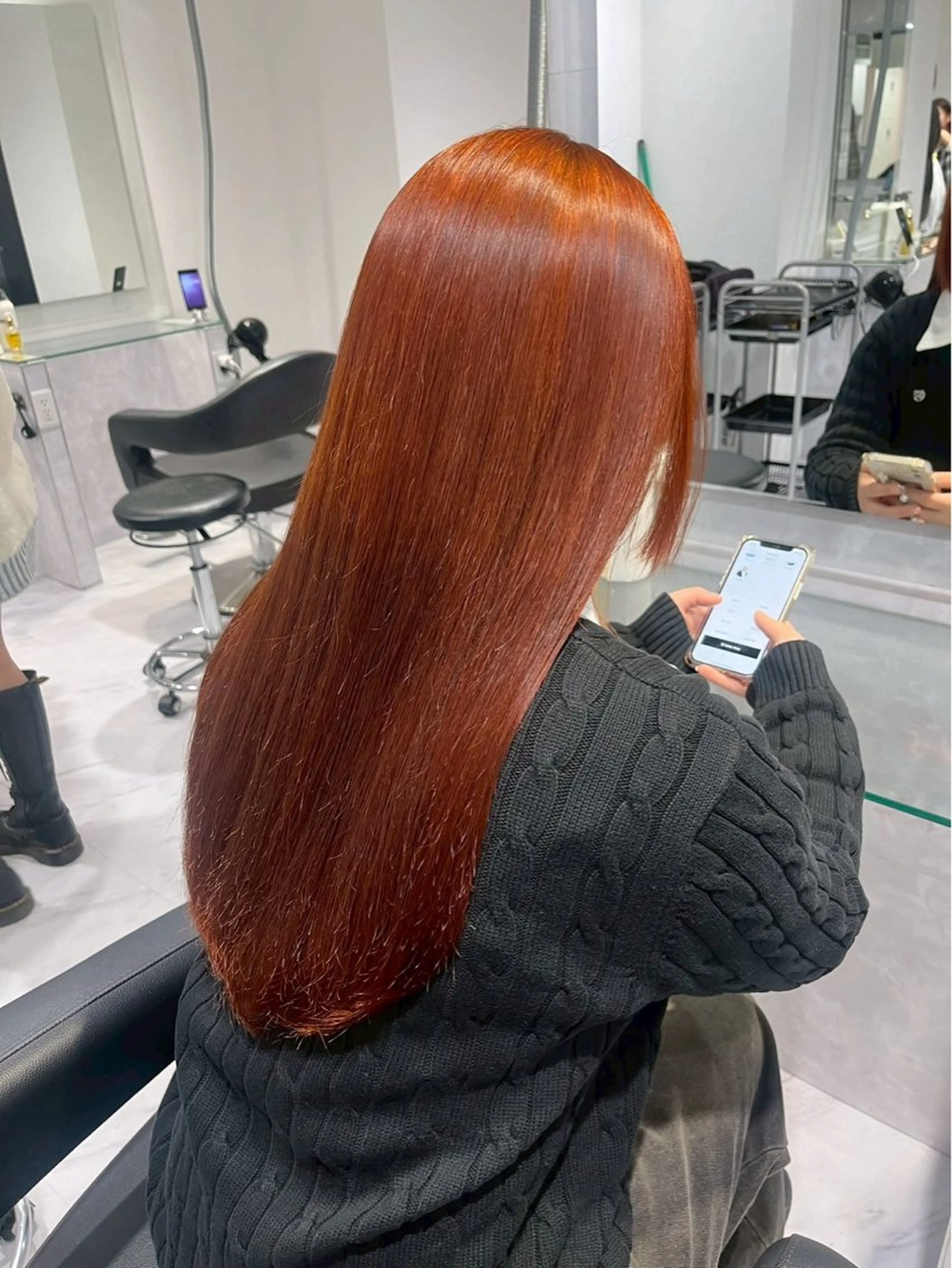 カラー 暖色カラー/オレンジ 🧡のんのヘアスタイル