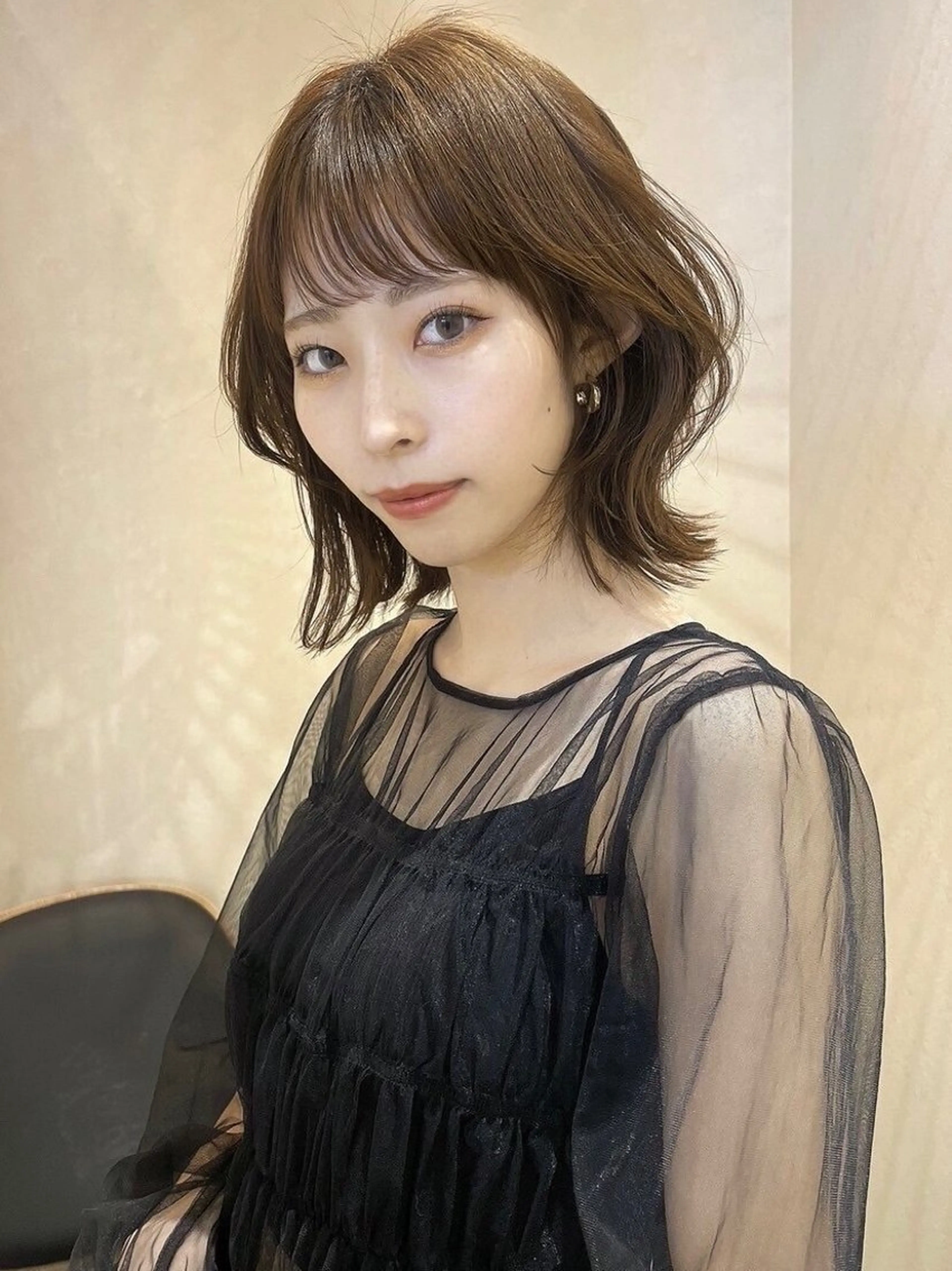 ミディアム 高谷 将希のヘアスタイル