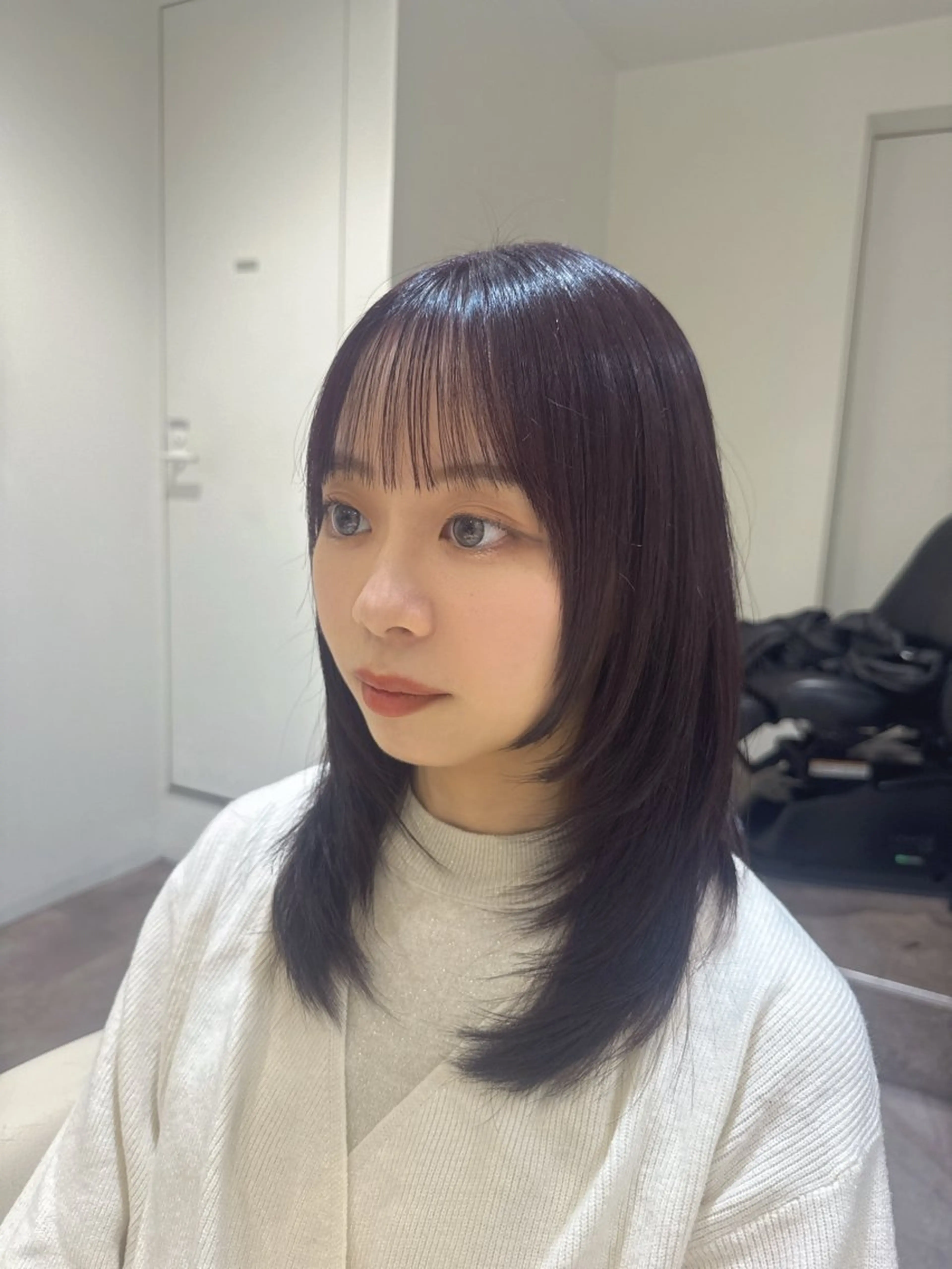 ミディアム カラー 透明感カラー グレージュ バイオレットカラー バイオレットグレージュ 髪質改善 カット ヘアカラー トリートメント 💎透明感カラー特化 💎TAISEIのヘアスタイル