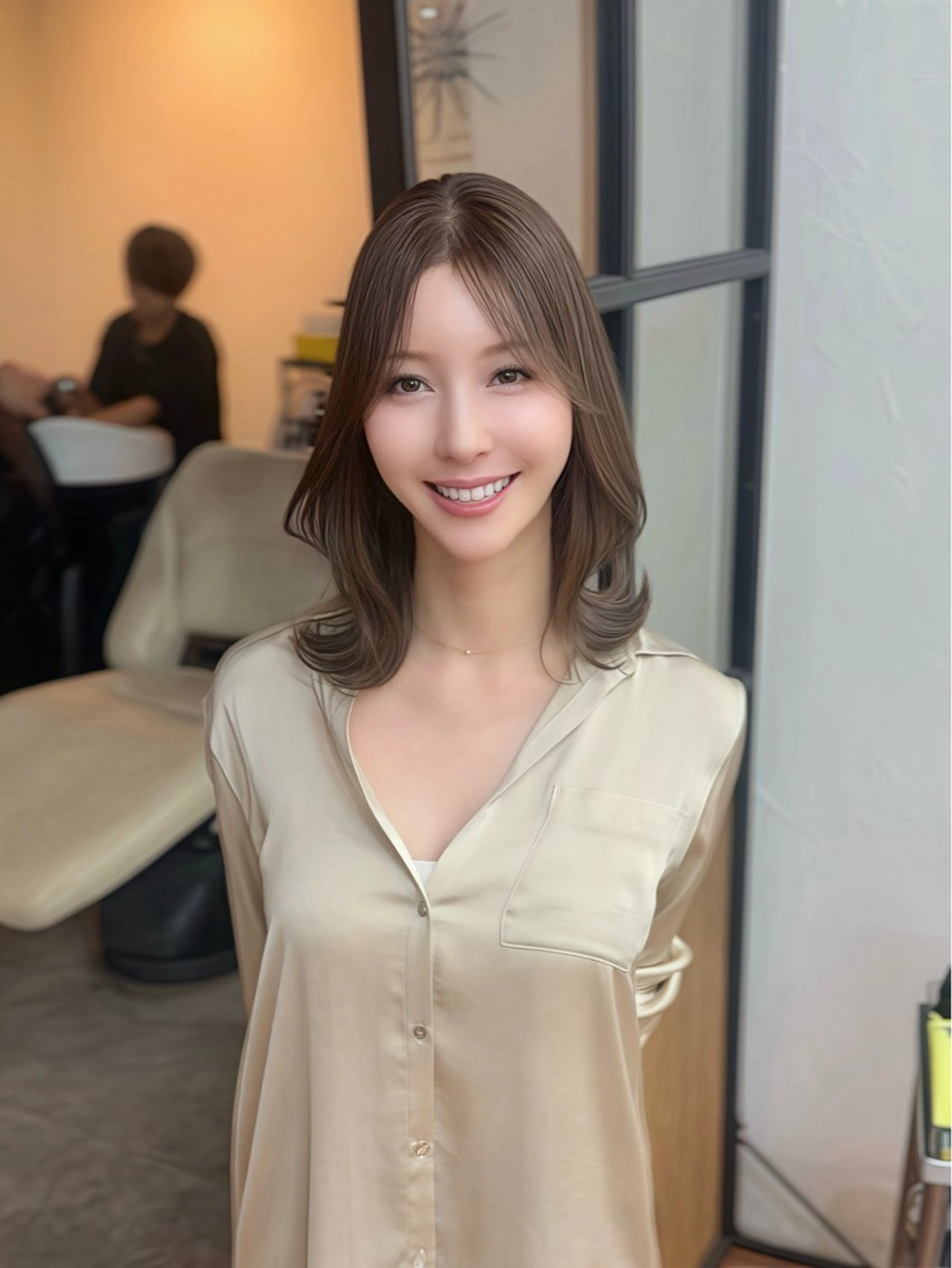 ミディアム ブリーチなしピンク✨ /たくみ。のヘアスタイル