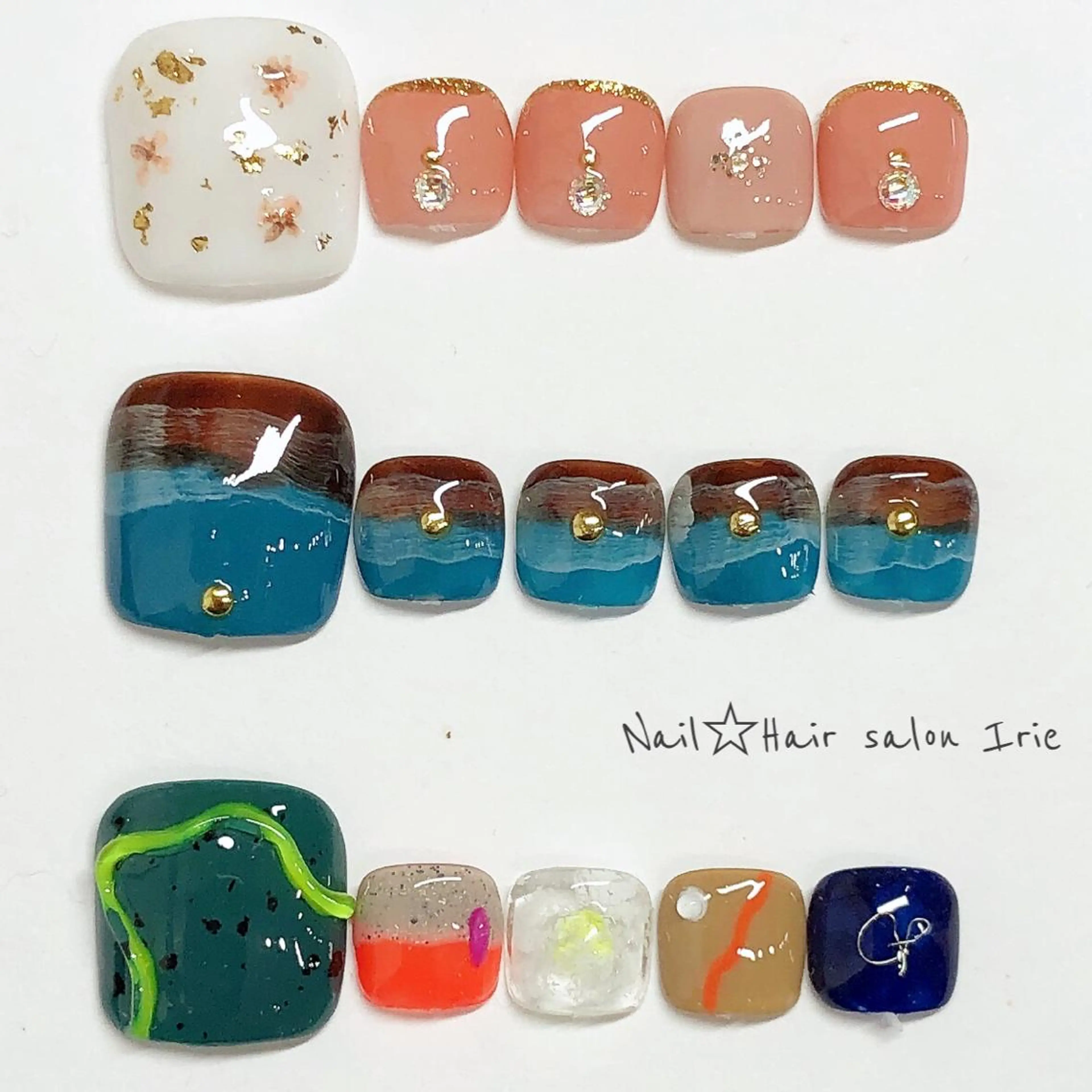 ネイル フットネイル Hair salon Irie所属・與儀 知佳のネイルデザイン