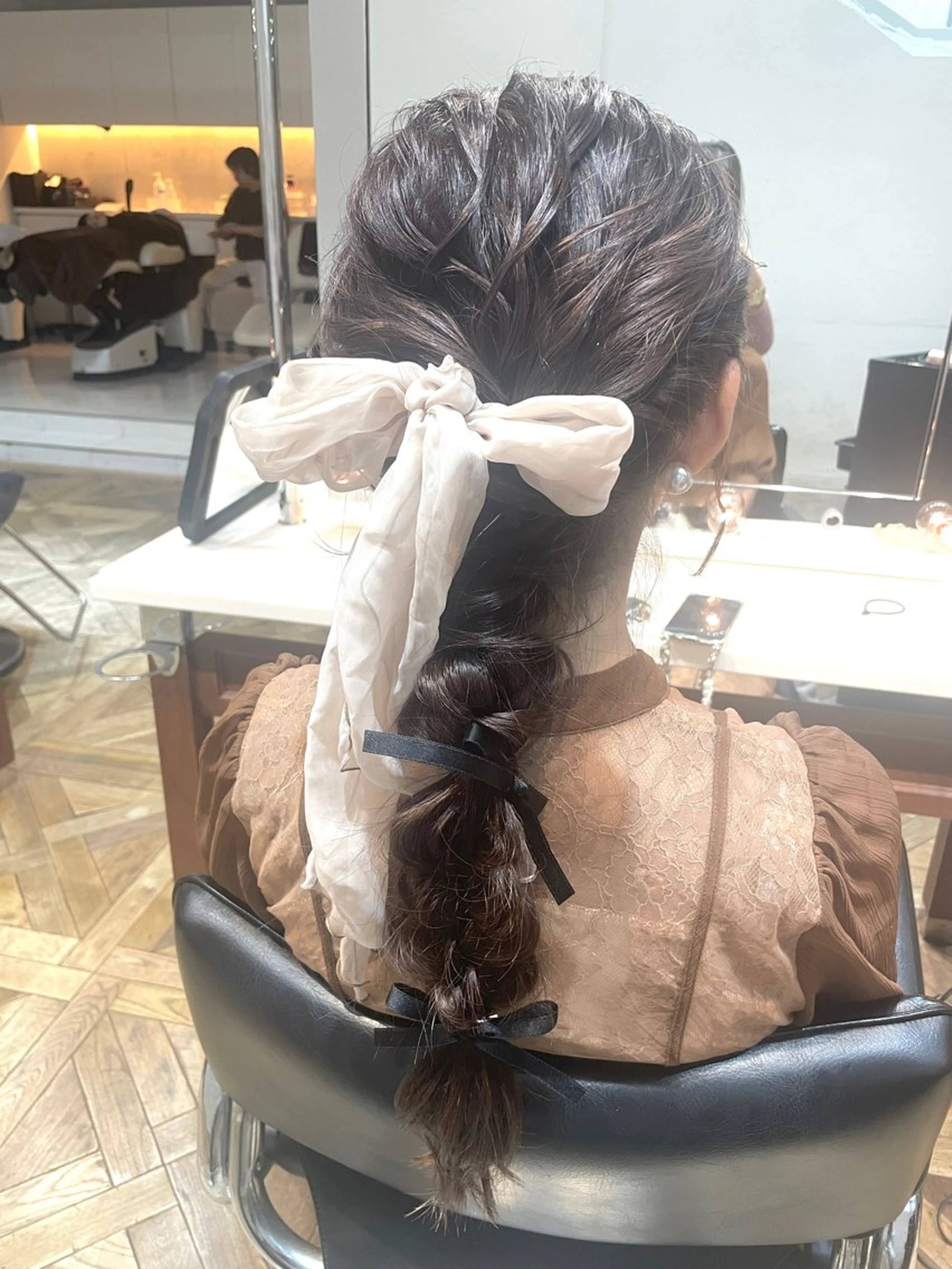 ヘアアレンジ ヘアセット BEBE所属・ブリーチなし 透明感カラーKANAのヘアスタイル