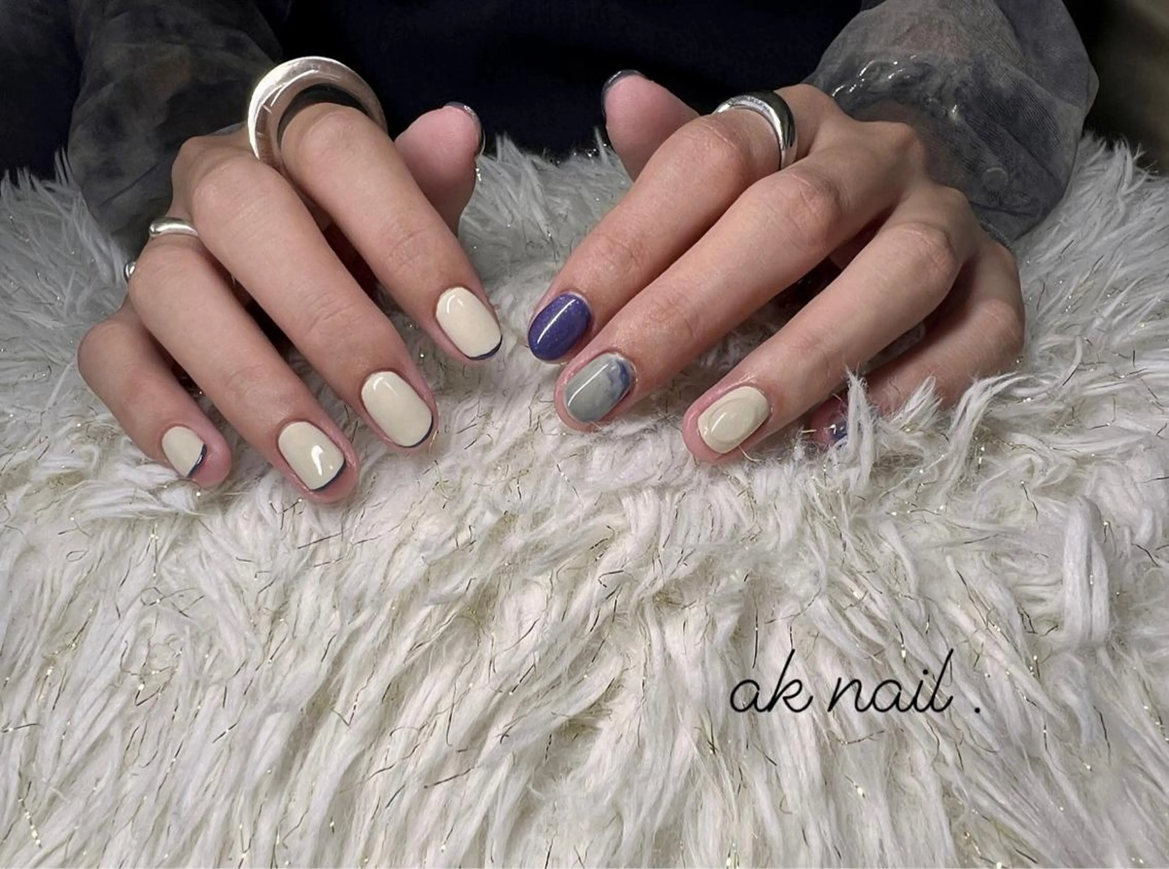 ショート ネイル ハンドネイル ak nail .のネイルデザイン