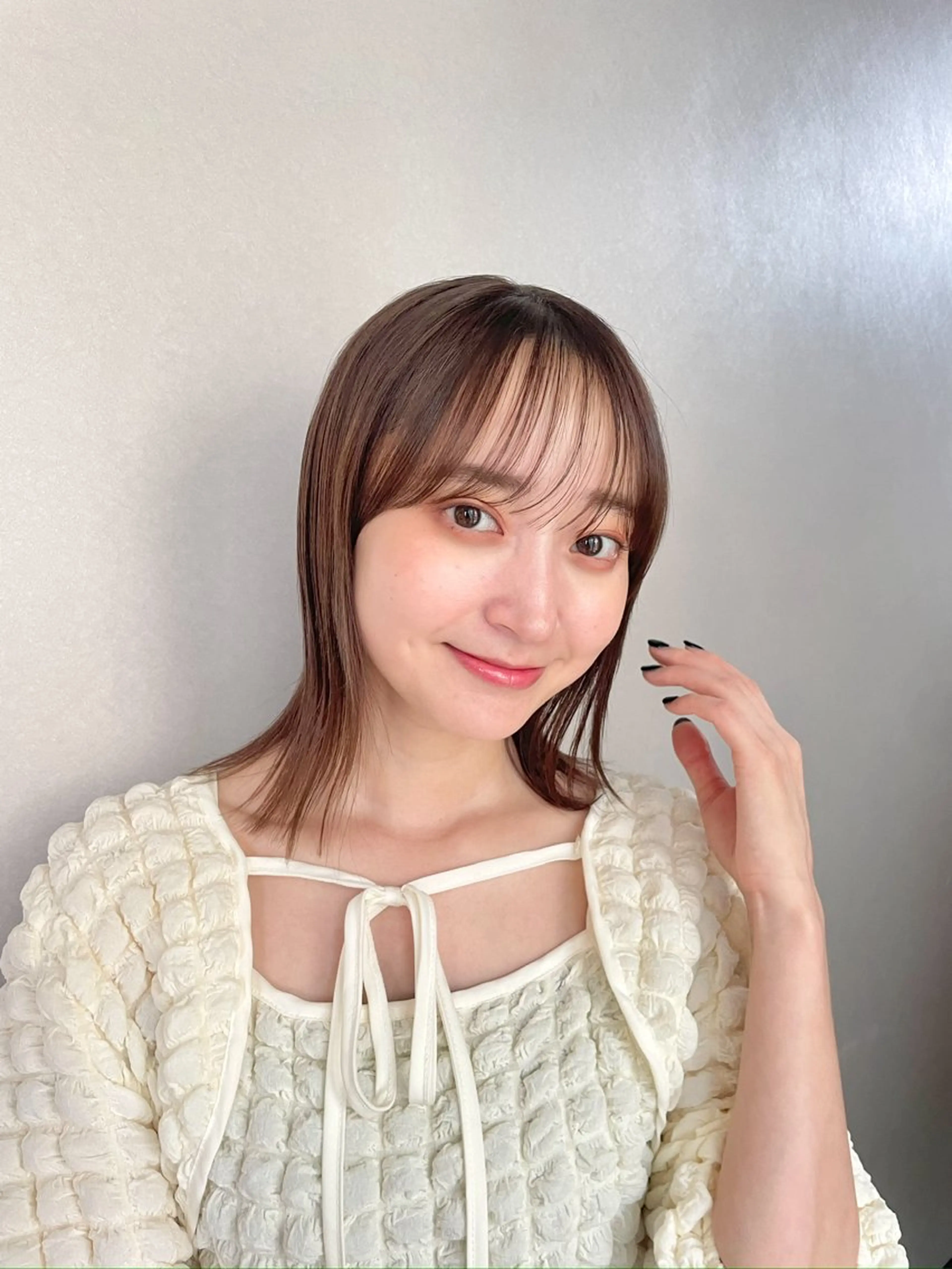 ミディアム 縮毛矯正メンズカット ひなたのヘアスタイル