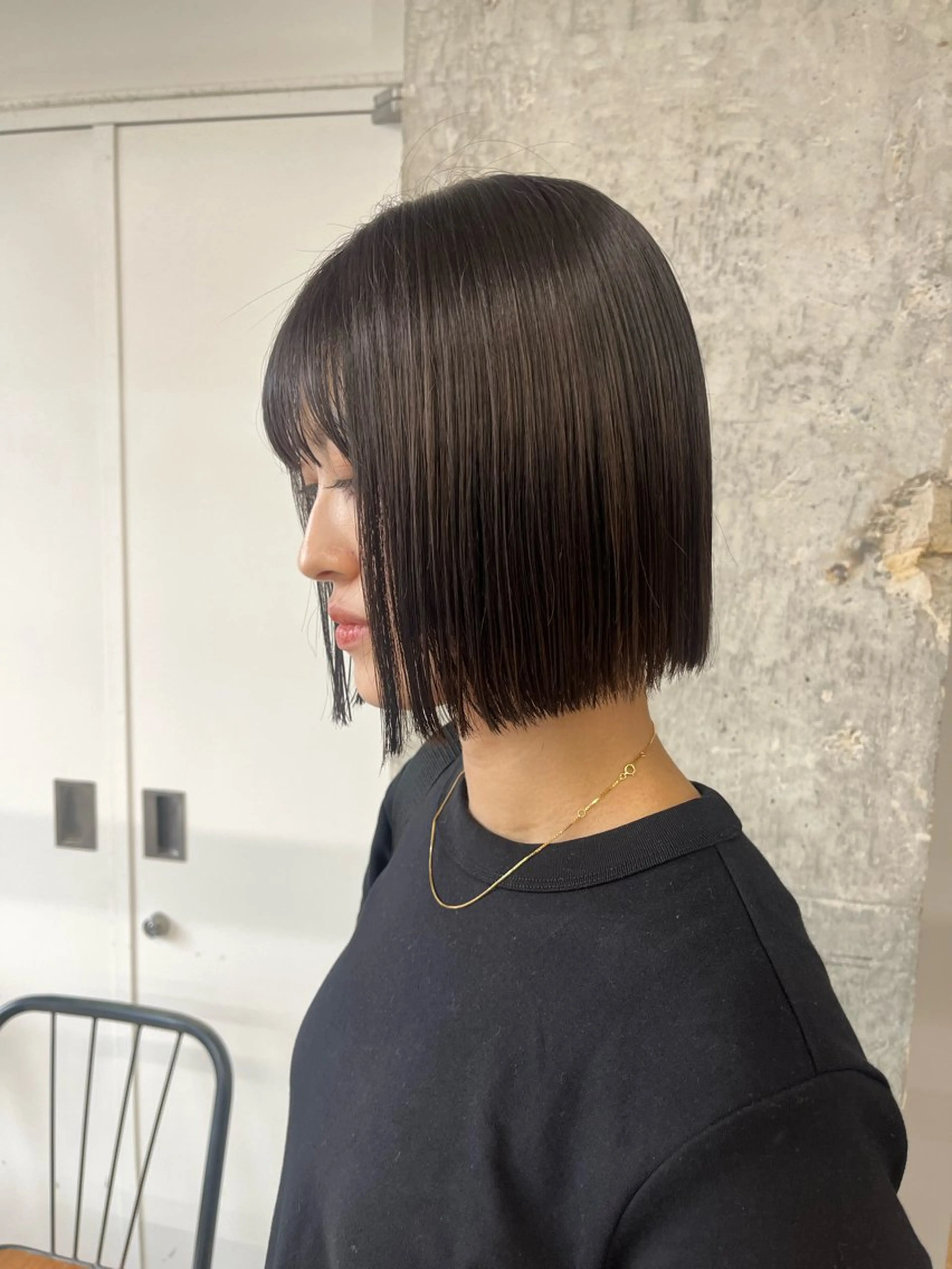 ミディアム カット パーマ/オリーブ/ 酸性ストレート/ゆなのヘアスタイル