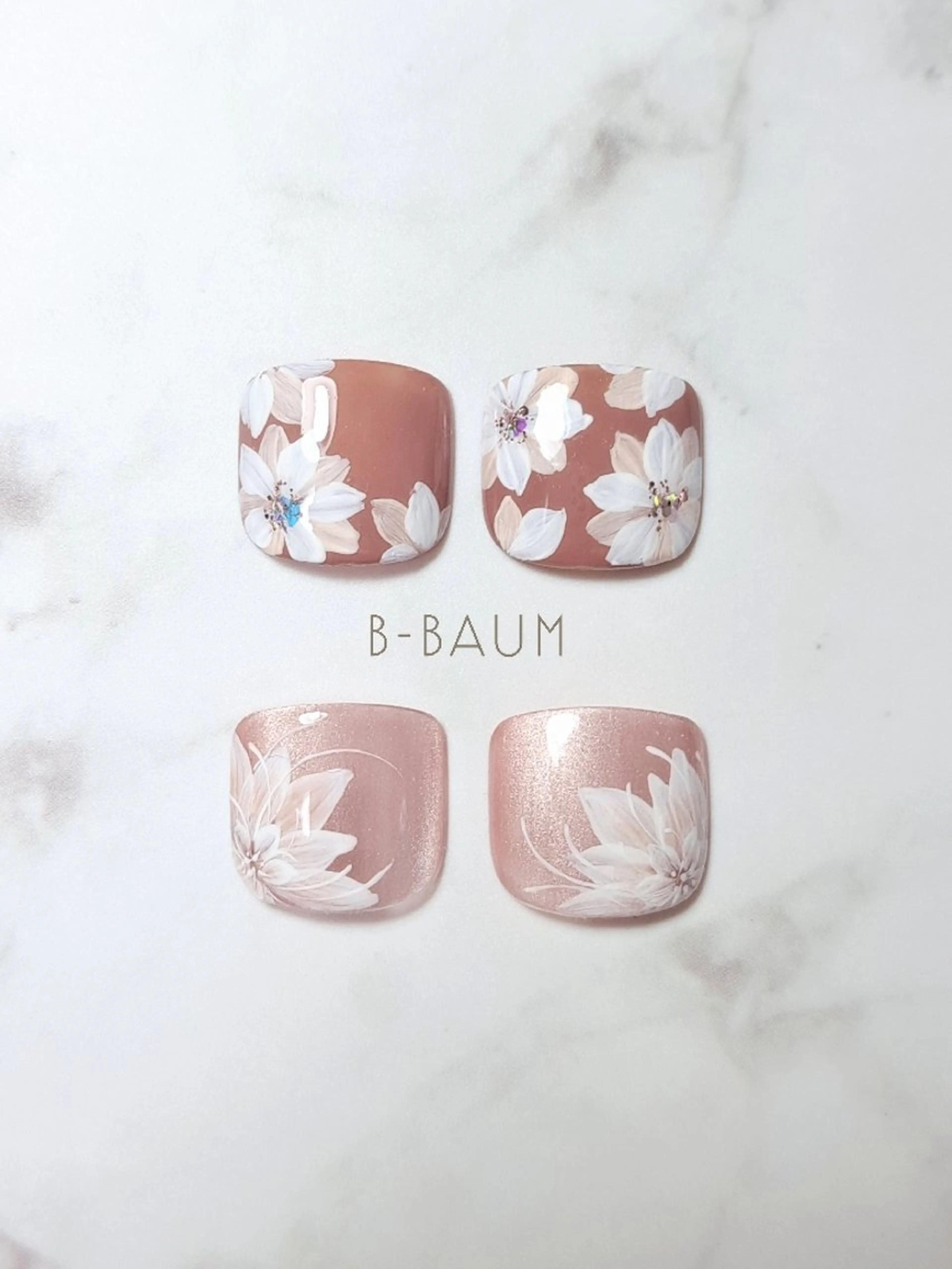ネイル フラワーネイル フットネイル B-BAUM  nailsalon のネイルデザイン