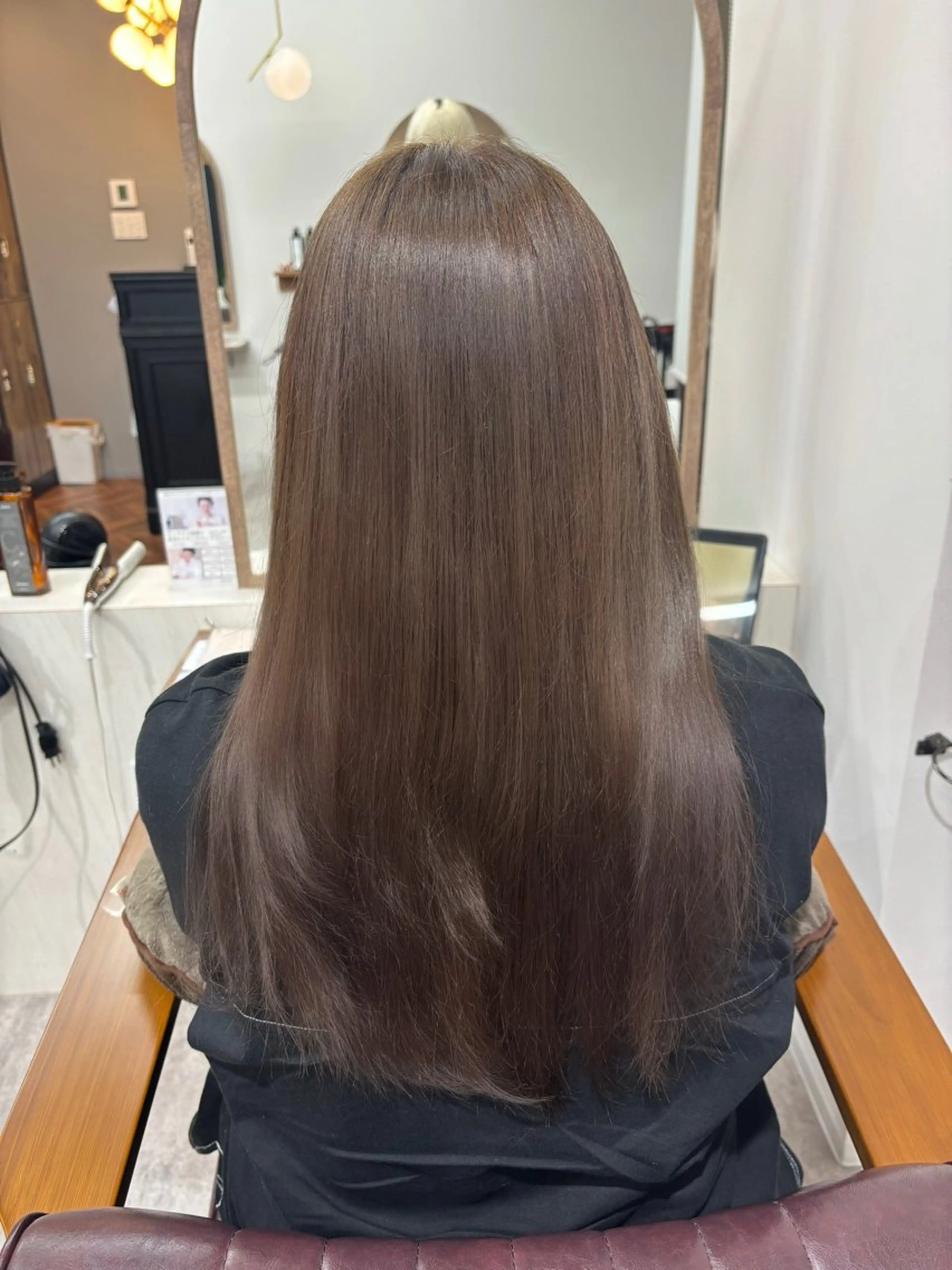 ロング カラー ブラウンカラー ナチュラルブラウン ヘアカラー トリートメント 高橋 心のヘアスタイル