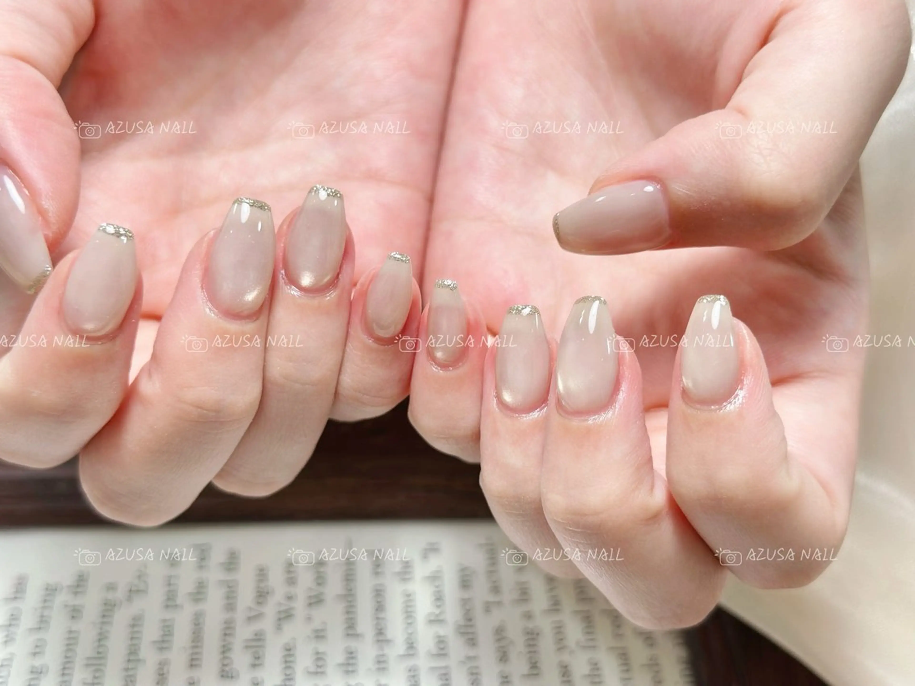 ネイル クリアネイル ラメ(グリッター) マグネットネイル オフィスネイル ハンドネイル 🧸自宅ネイル あずさのネイルデザイン