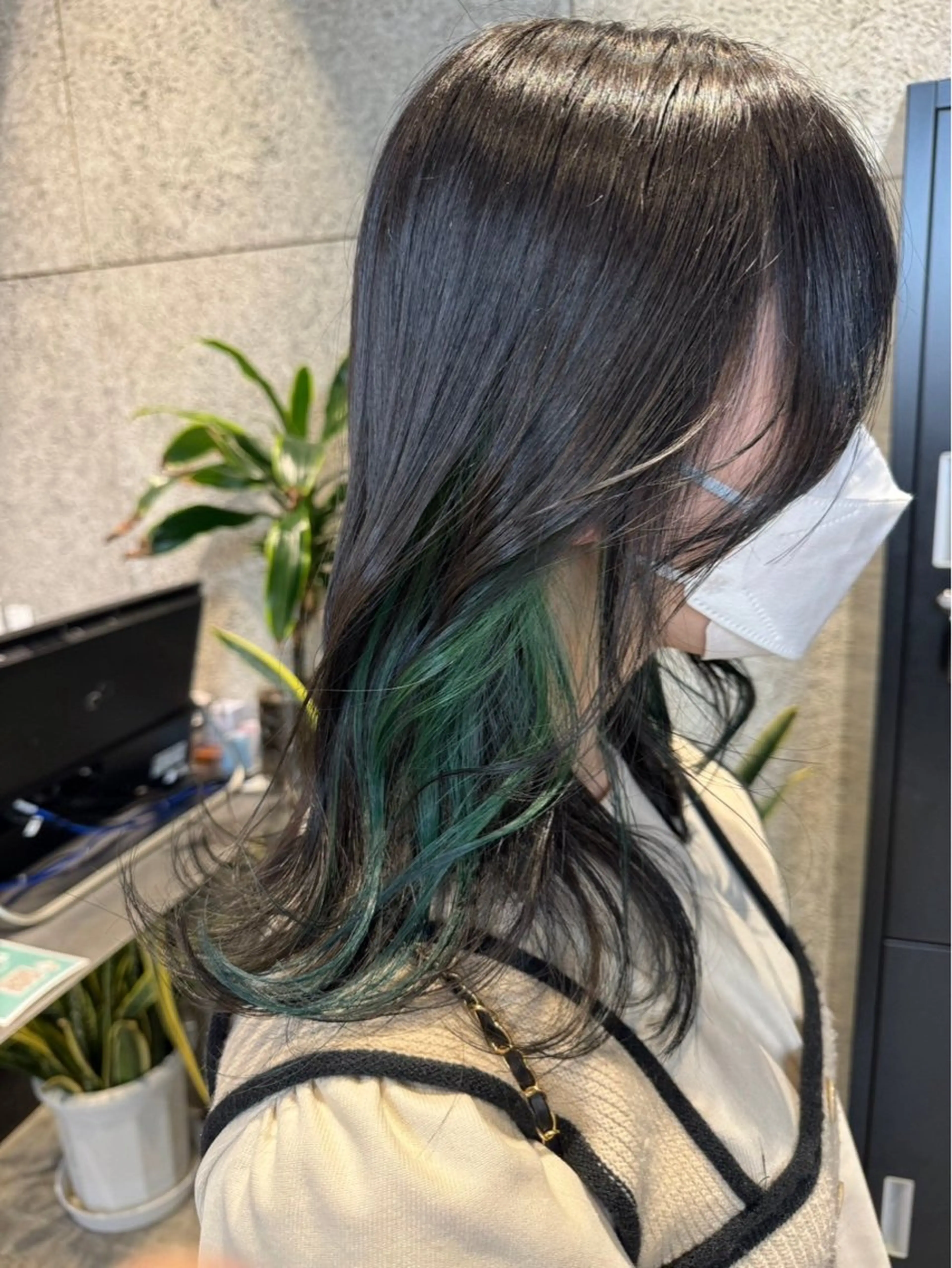 セミロング カラー ⛄️推し活ヘア🖤 ♡sachika♡のヘアスタイル