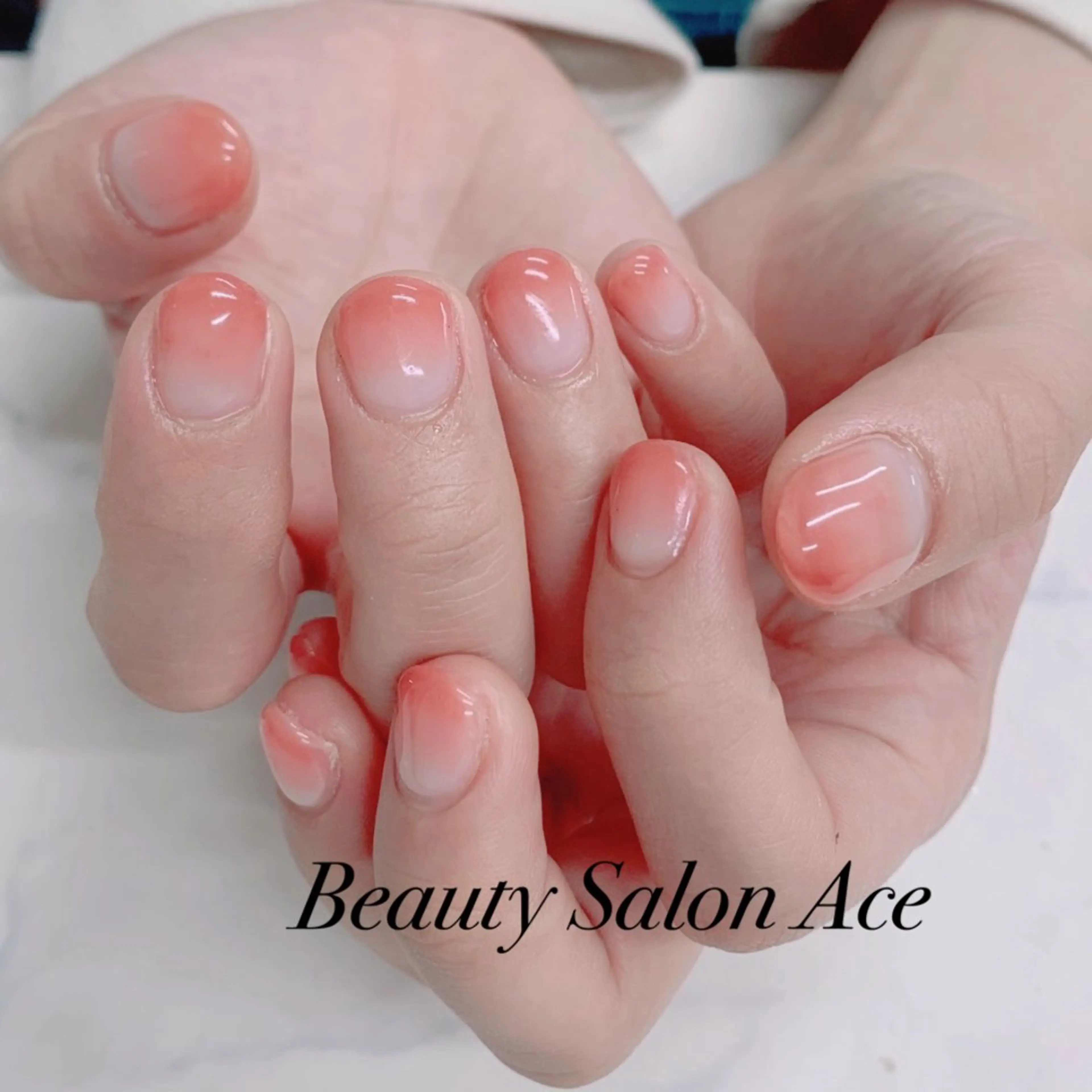 ネイル グラデーション メンズネイル ハンドネイル ハンドケア Beauty Salon Ace(ネイルサロン エース)所属・池袋フィルイン Ace♡長さだしのネイルデザイン