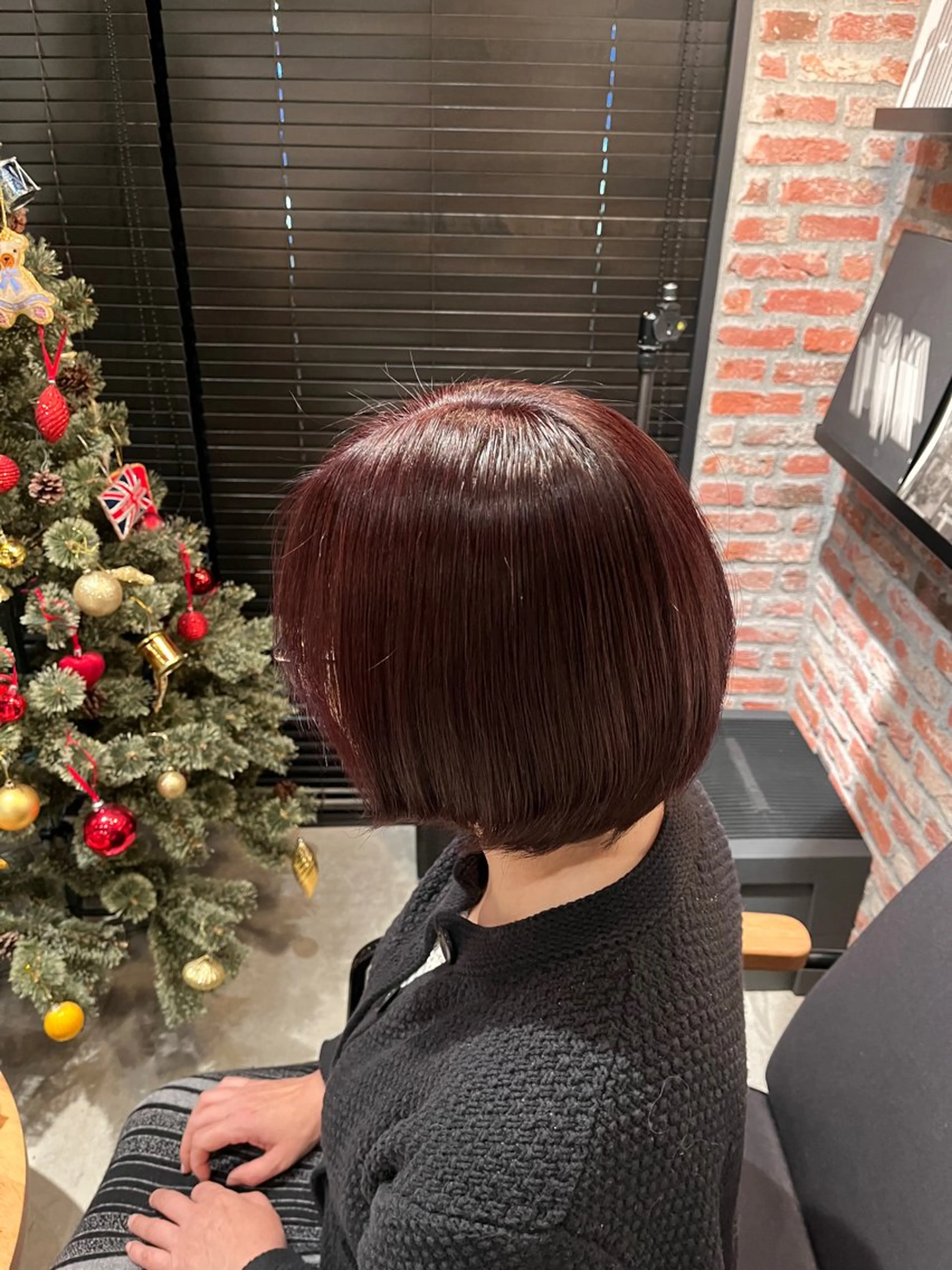 カラー ブラウンカラー ダークブラウン ピンクカラー 田中 美月のヘアスタイル