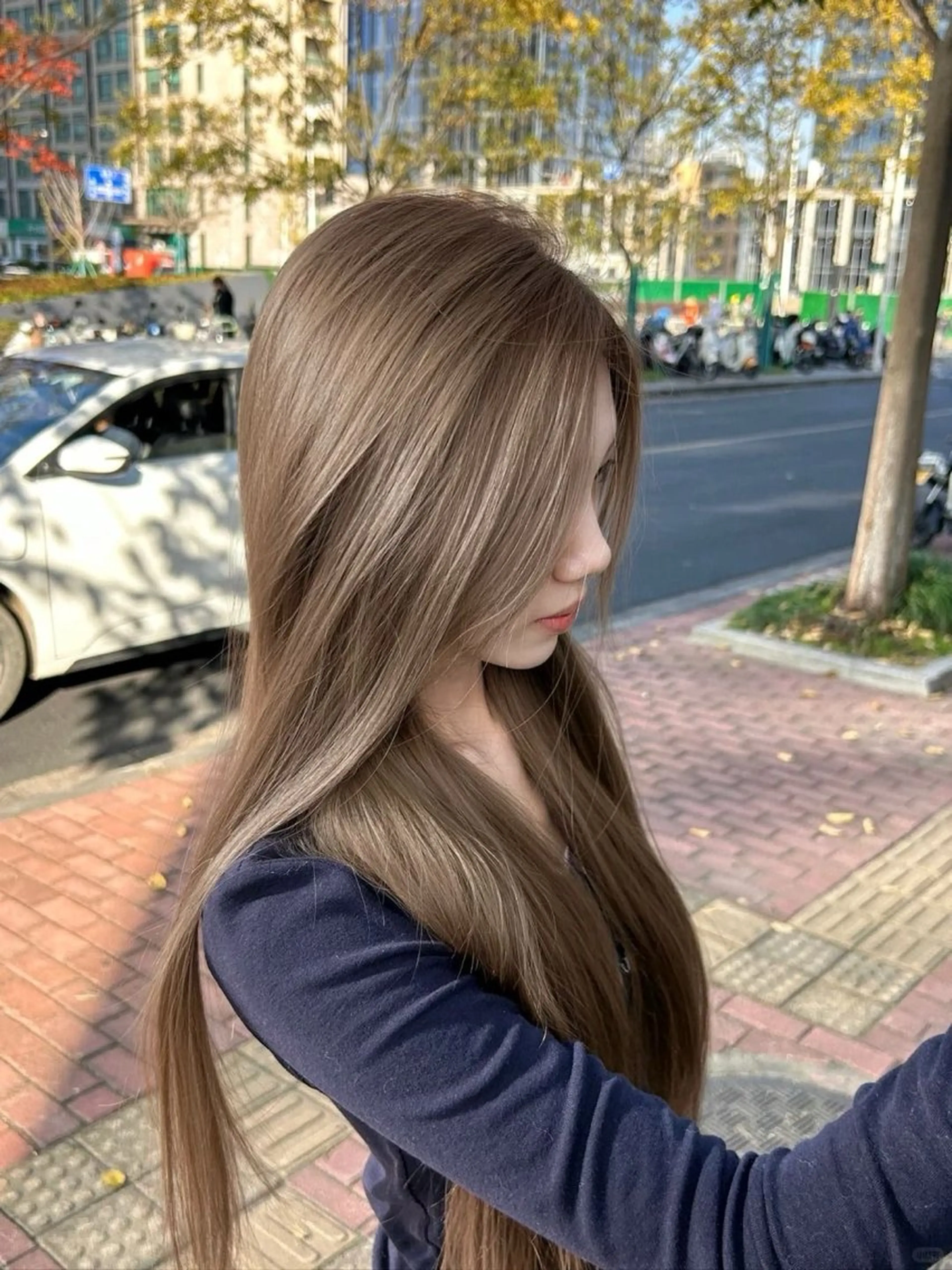 ロング カラー 🎀暖色/ラベンダー /paru🤍のヘアスタイル