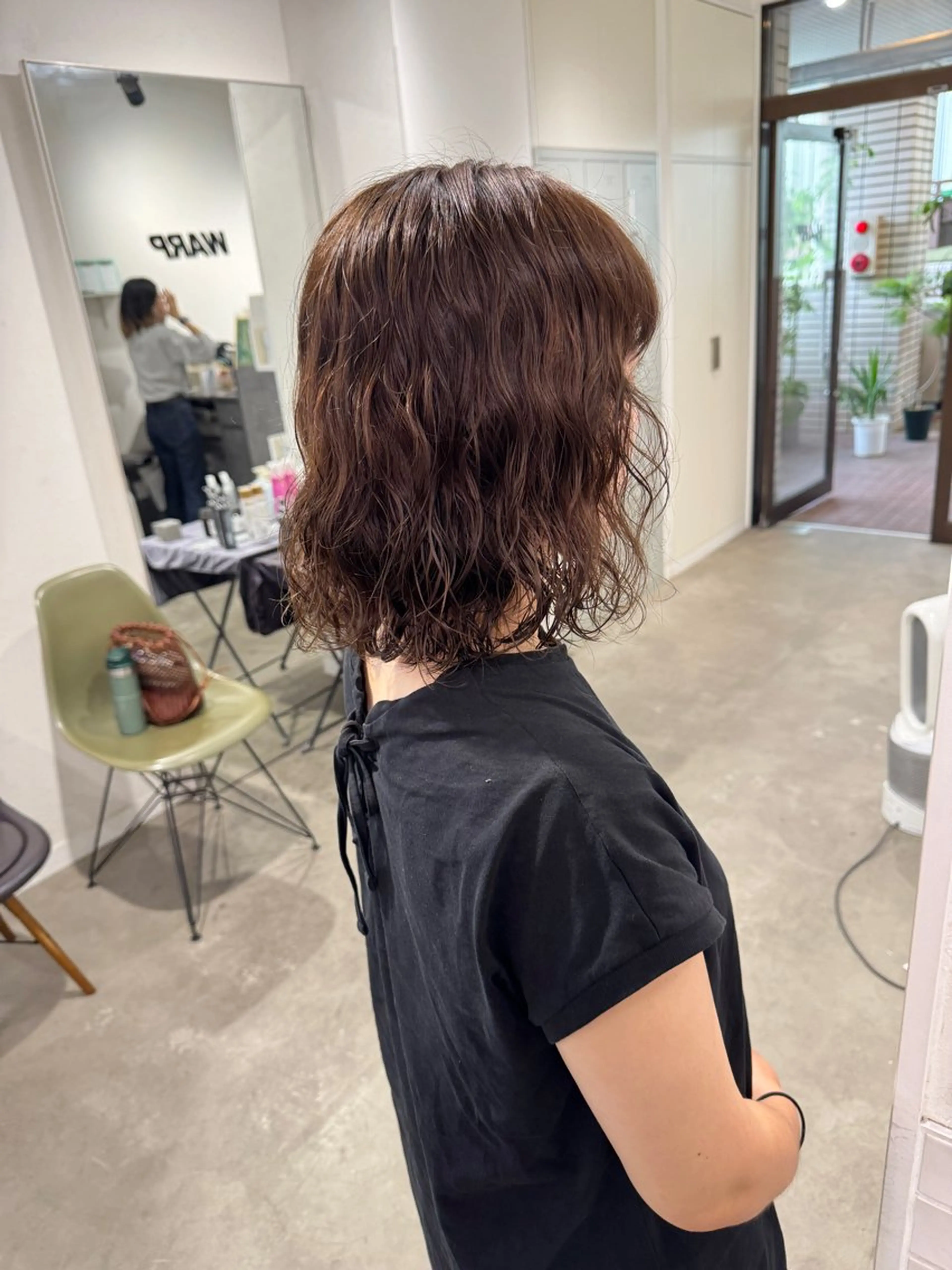 パーマ カット パーマ ハイトーン/レイヤー /艶カラー🎀のヘアスタイル